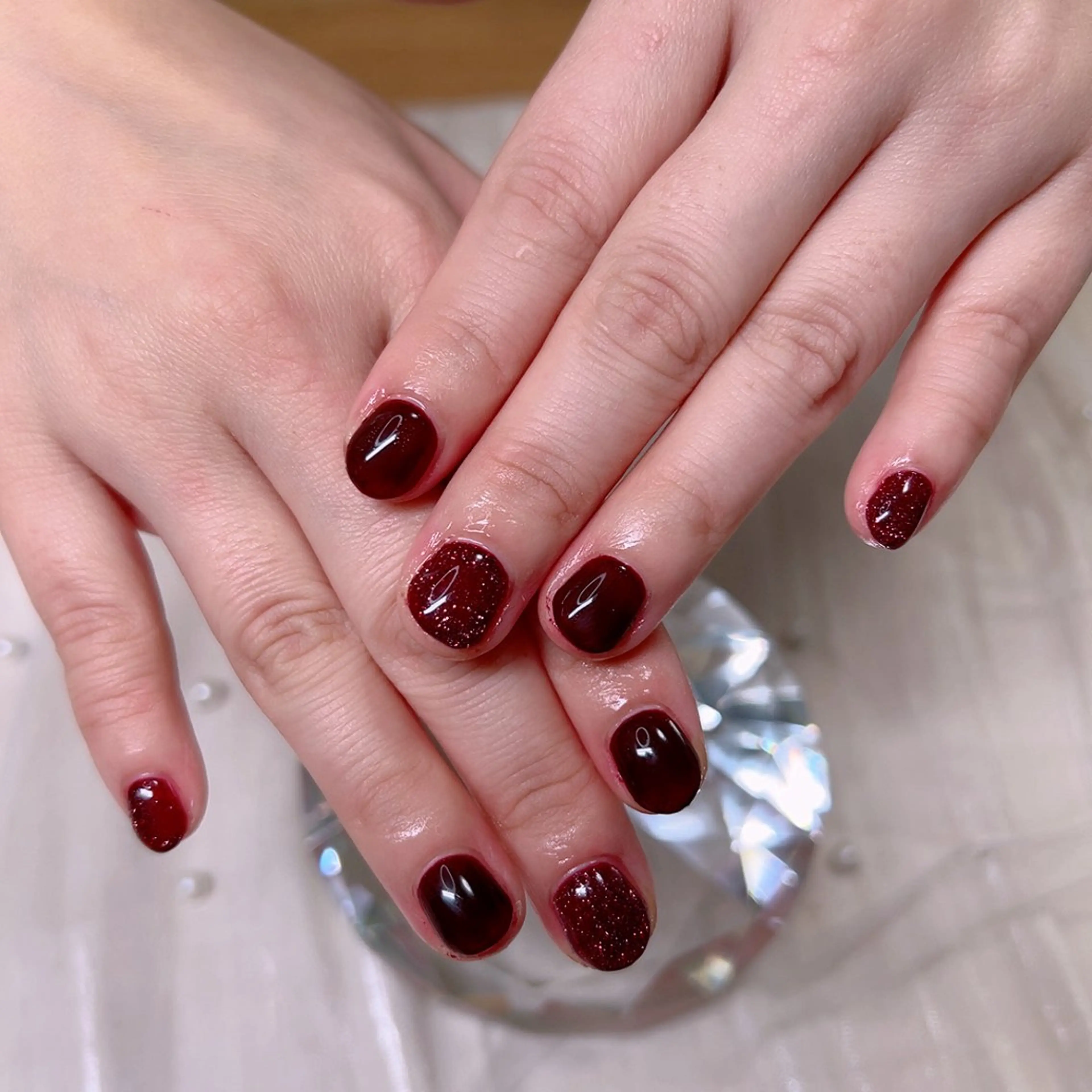 ネイル オフィスネイル ワンカラーネイル シンプルネイル 冬ネイル Cute Tips nailのネイルデザイン