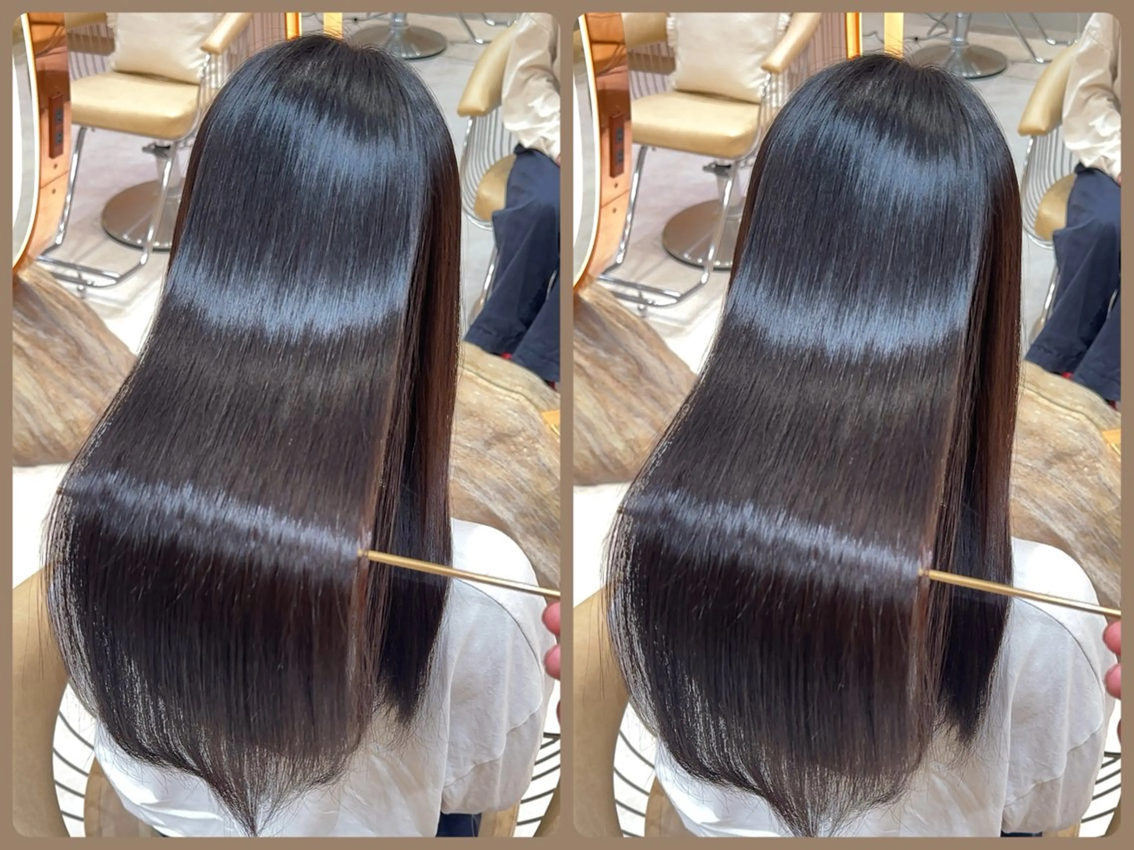 セミロング カット 縮毛矯正 レイヤー❣️縮毛矯 川村利幸のヘアスタイル