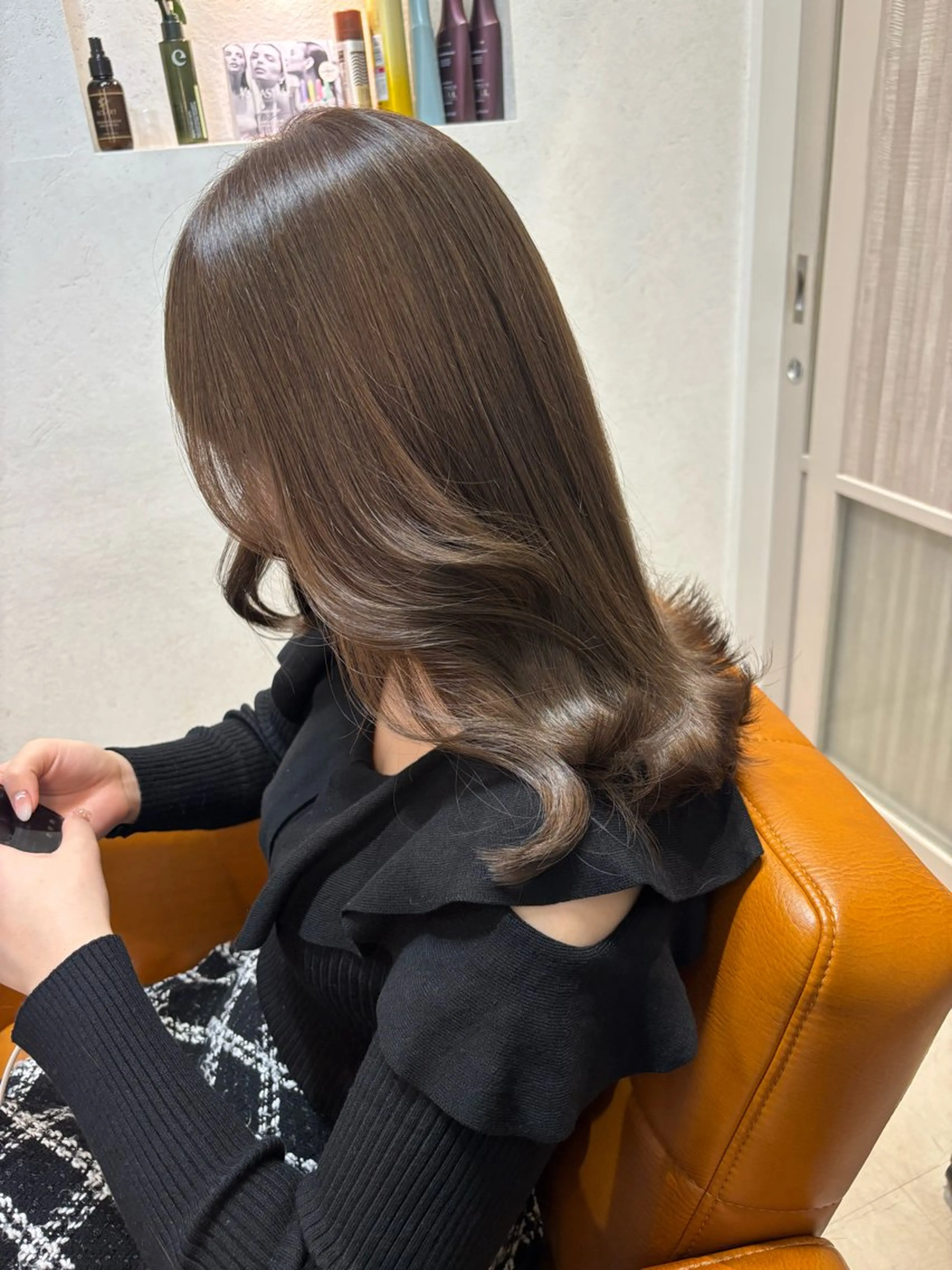 ロング カラー カット ヘアカラー トリートメント 【完全個室】髪質改善 暖色カラー/山崎唯奈のヘアスタイル