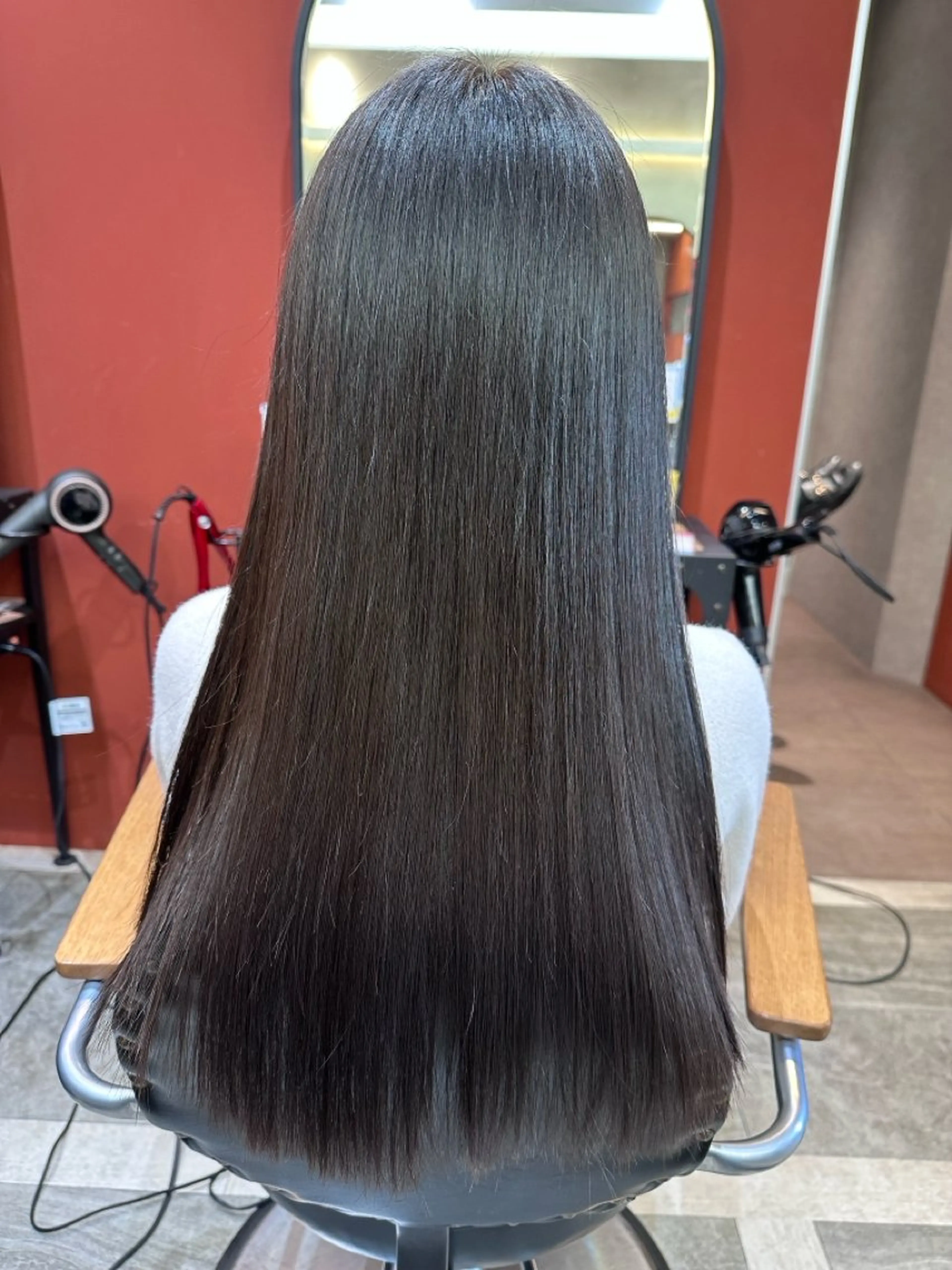 縮毛矯正の写真