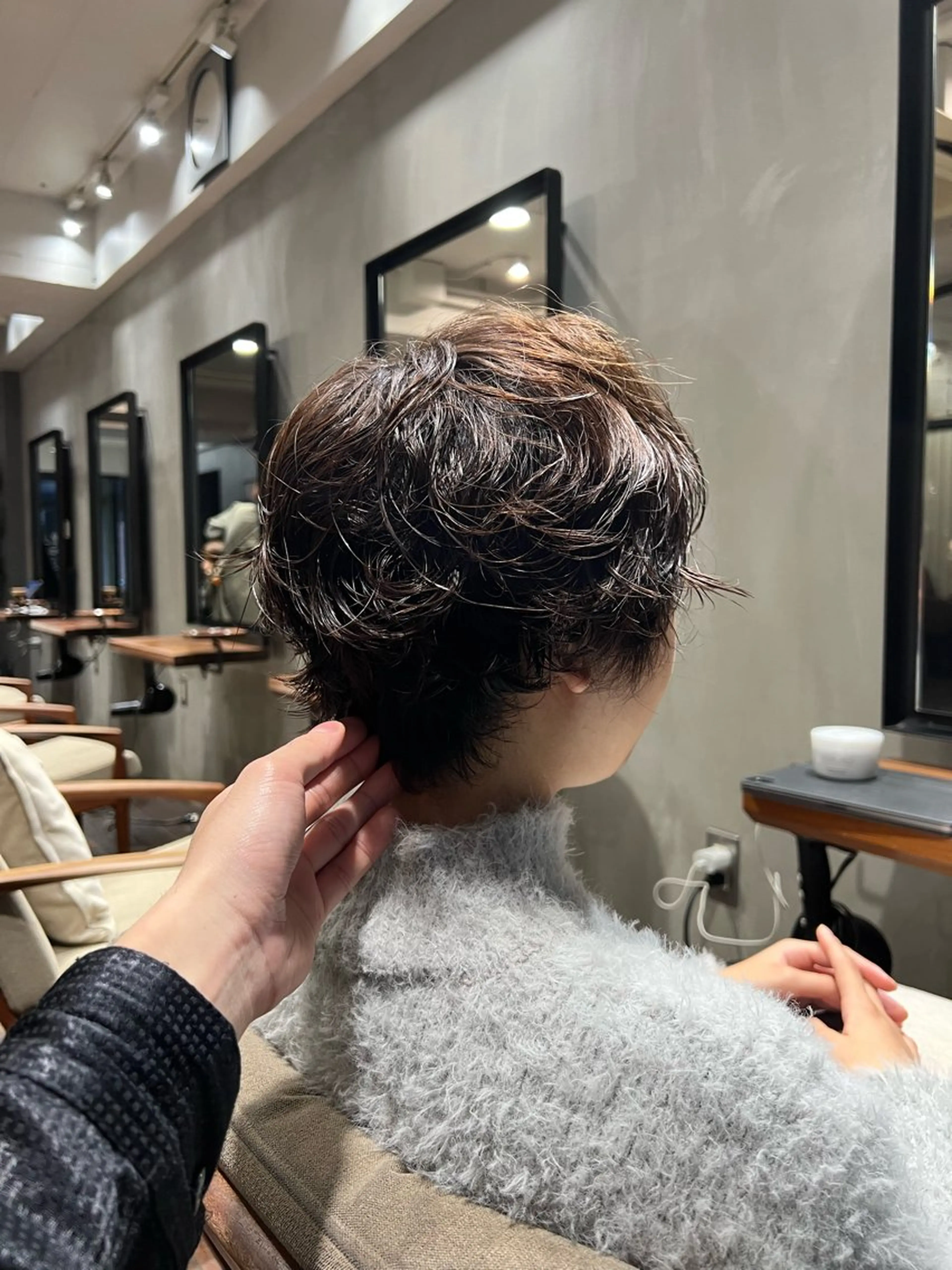 ショート パーマ NERO 松井 隆人のヘアスタイル