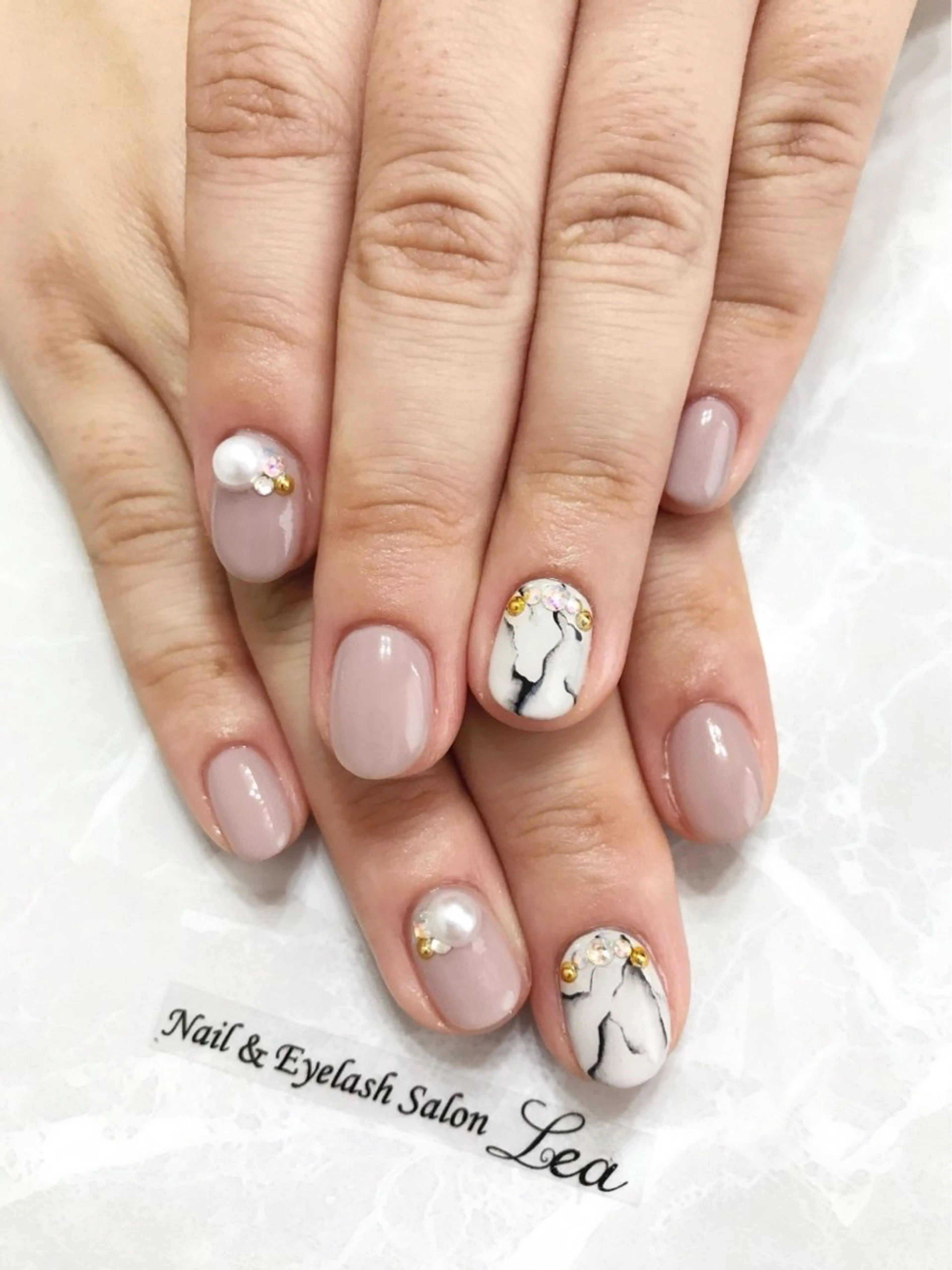 オフ無しワンカラー、ラメグラの写真