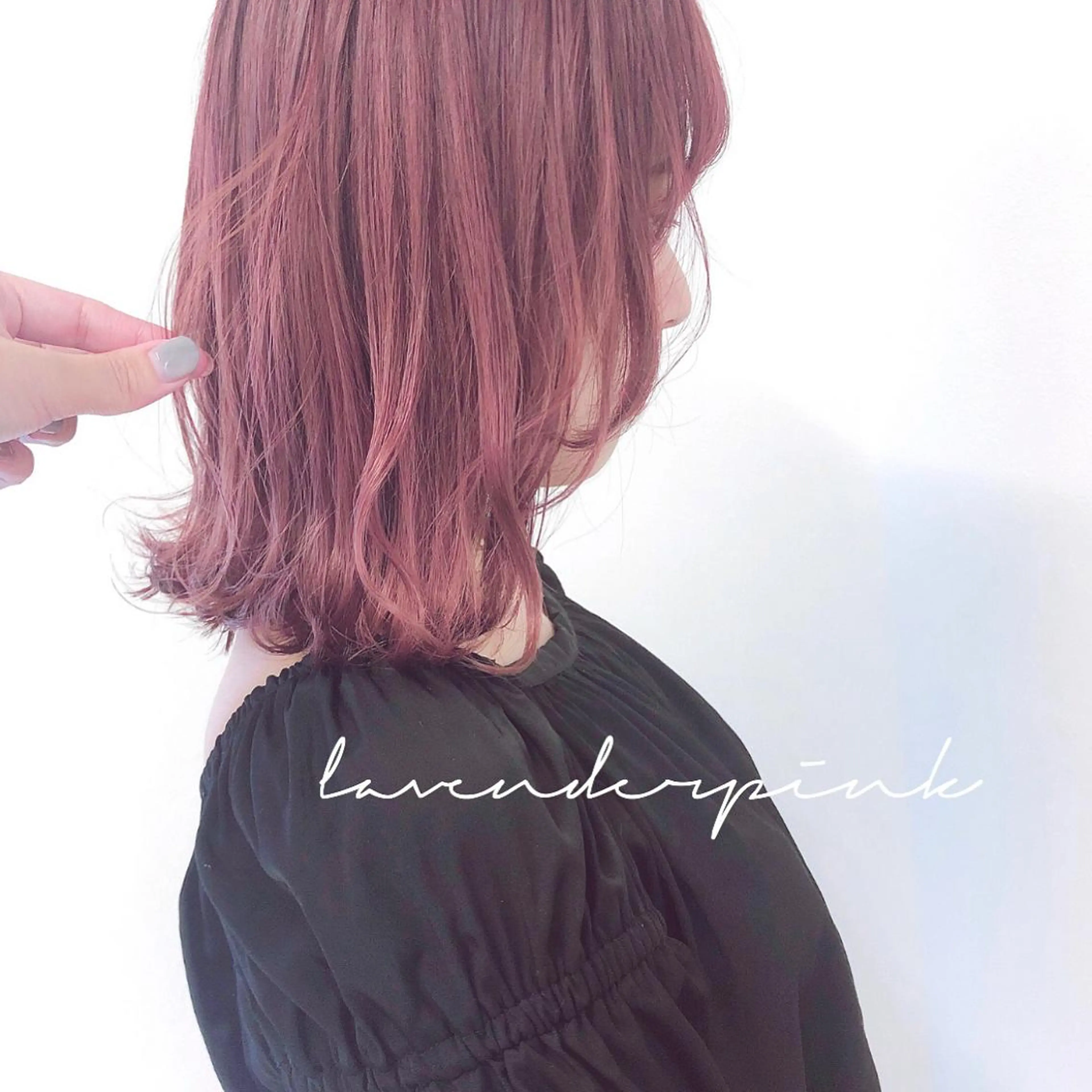 ミディアム カラー カット ヘアカラー misaki🎀 まろみ透け感カラーのヘアスタイル
