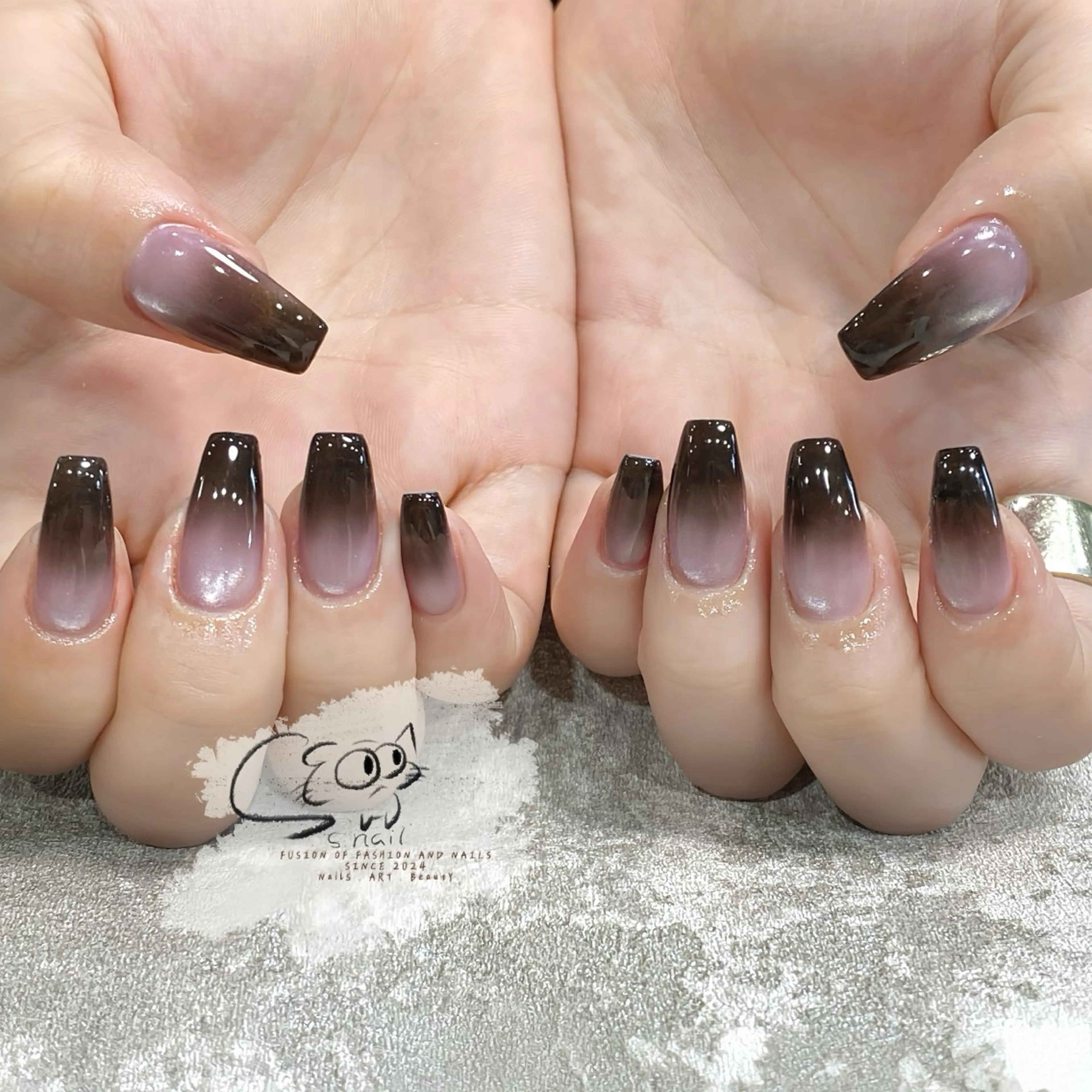 ネイル チークネイル フレンチネイル グラデーション マグネットネイル ワンカラーネイル S.nail _のネイルデザイン