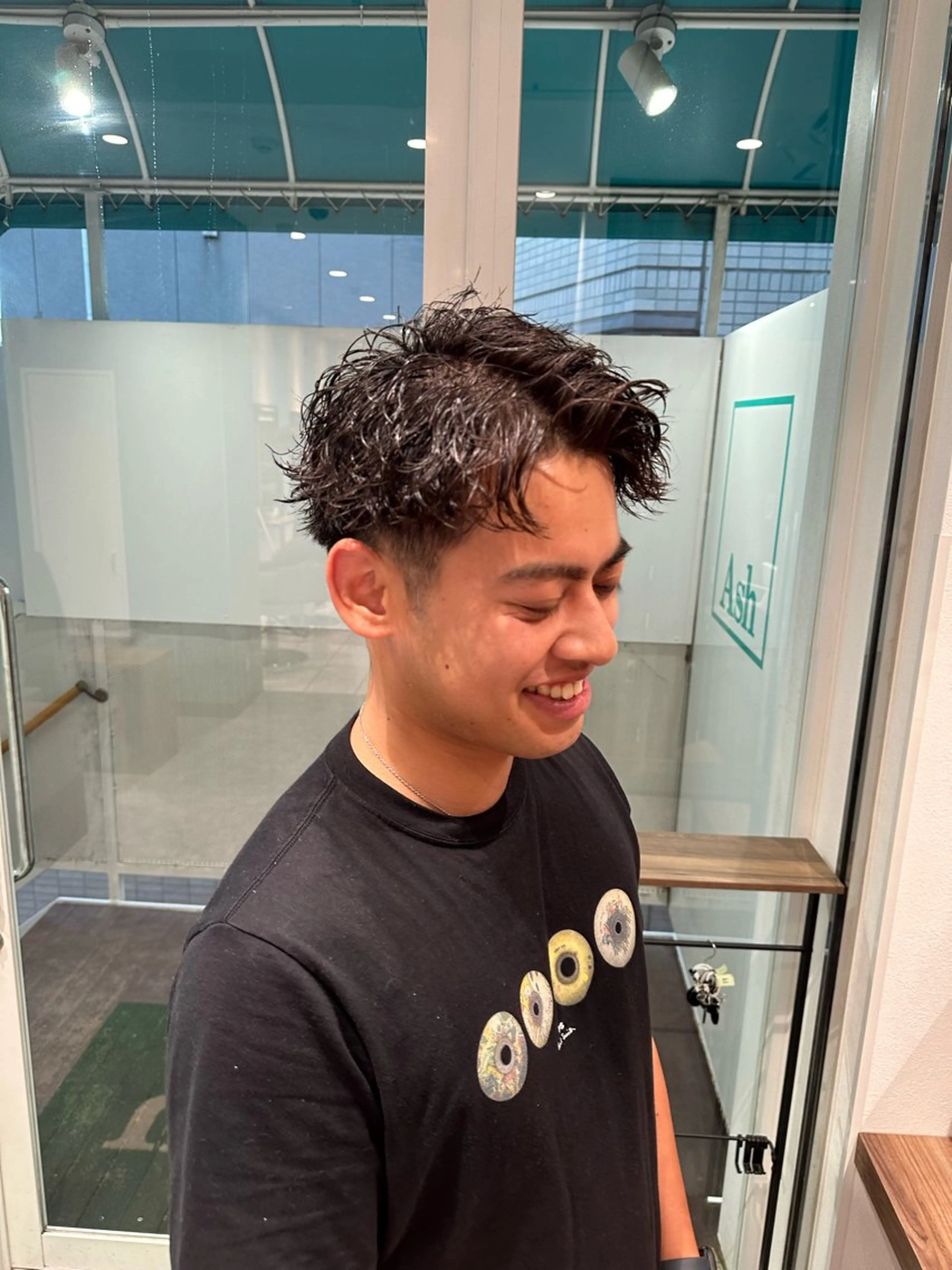 ショート パーマ メンズ カット パーマ メンズ特化/トレンド スタイル/白澤のヘアスタイル