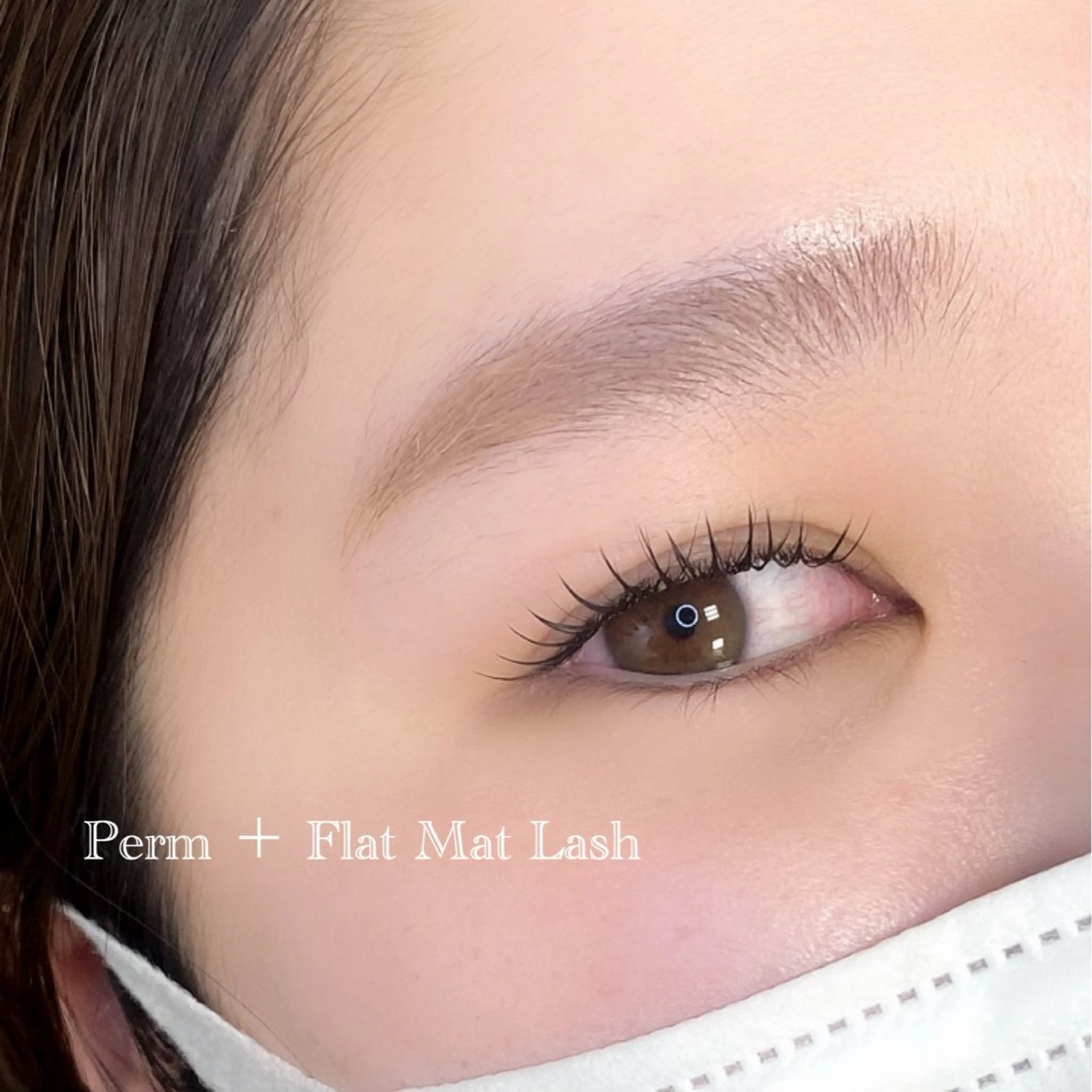 マツエク・マツパ バインドロック 束感まつ毛 フラットラッシュ 韓国風マツエク 目尻長め マツパ viviAiles ♡⃛ Ruiのマツエク・マツパデザイン