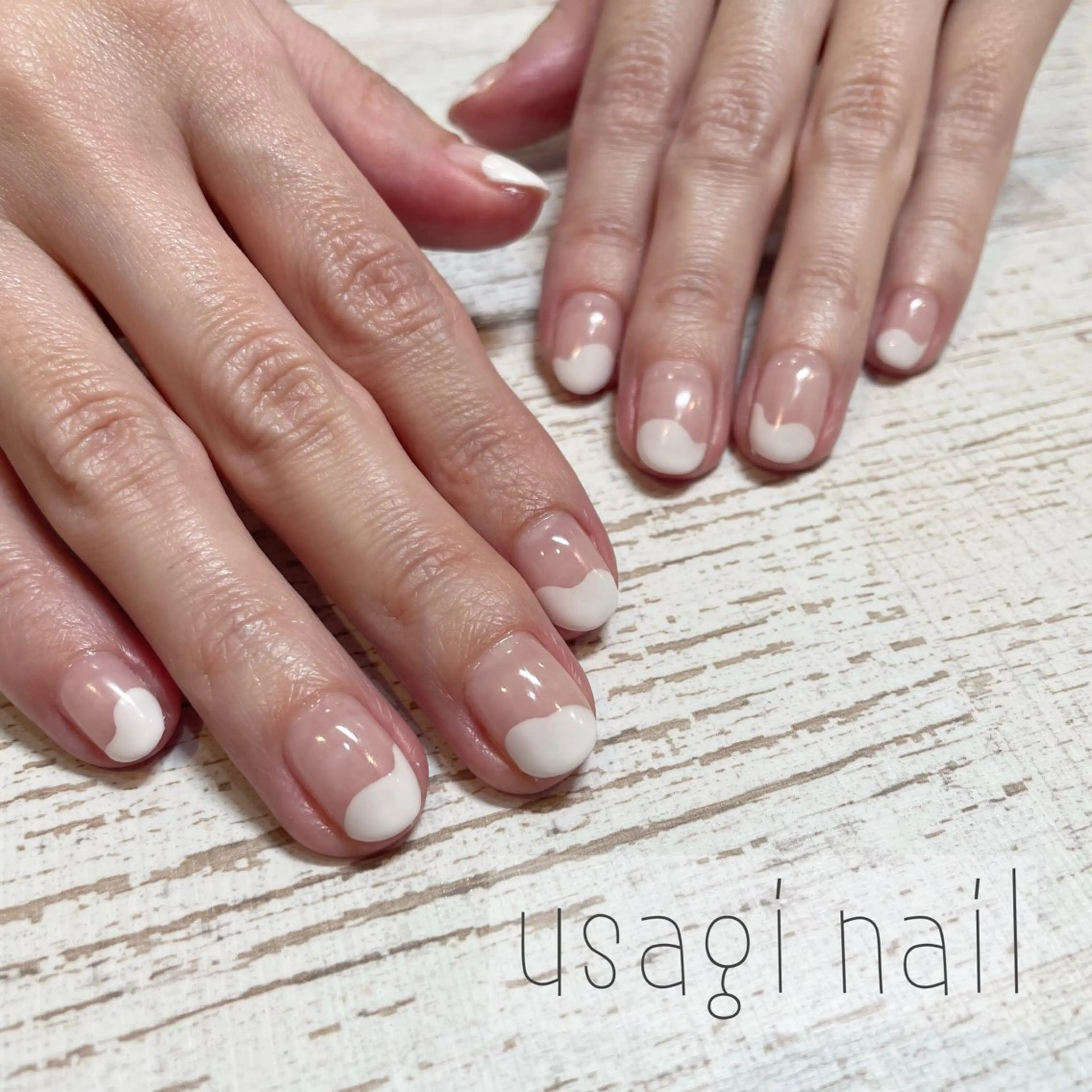 ネイル フレンチネイル usagi nailのネイルデザイン