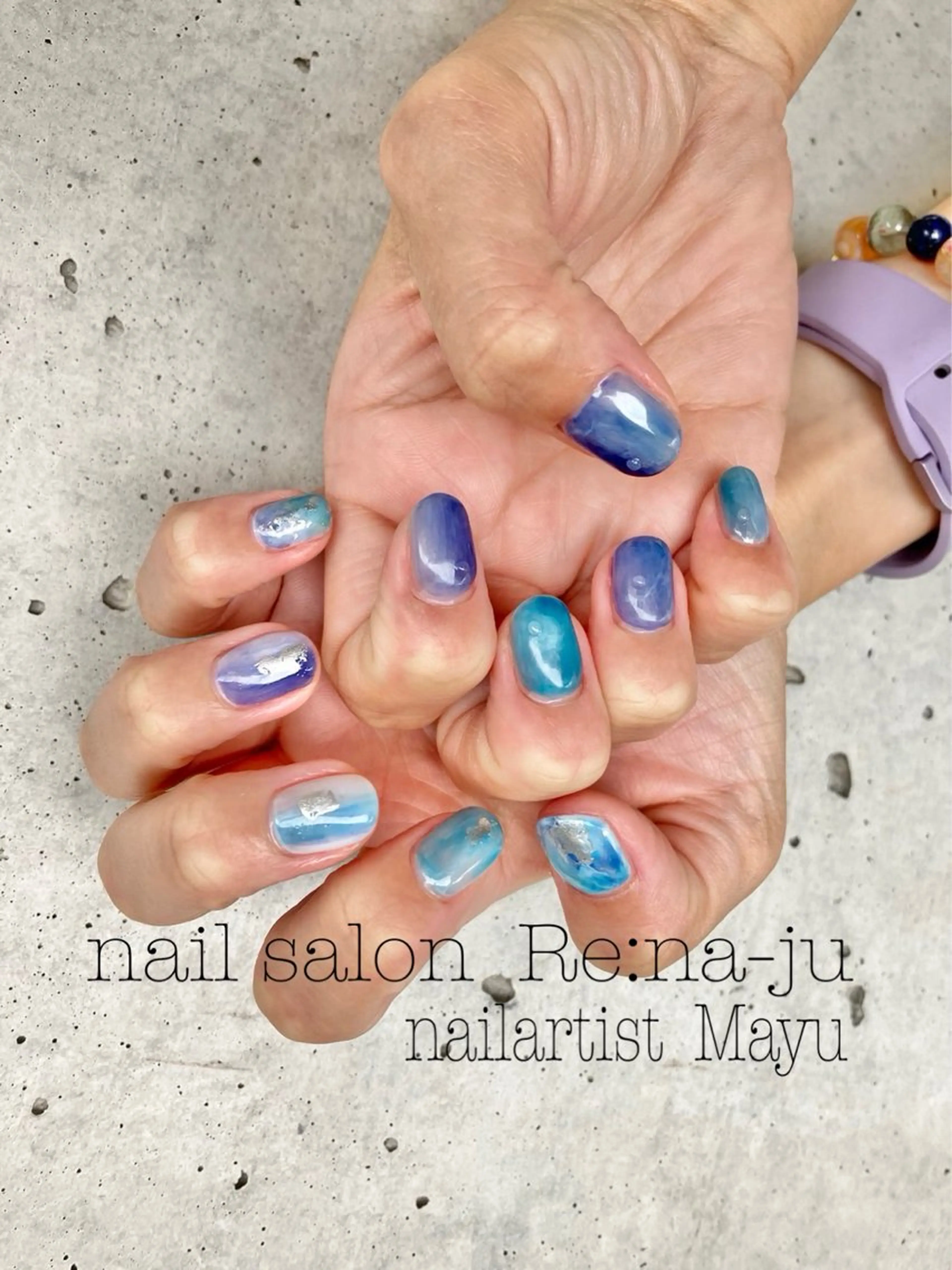 ネイル 持ち込み Rena-ju キャサディのネイルデザイン