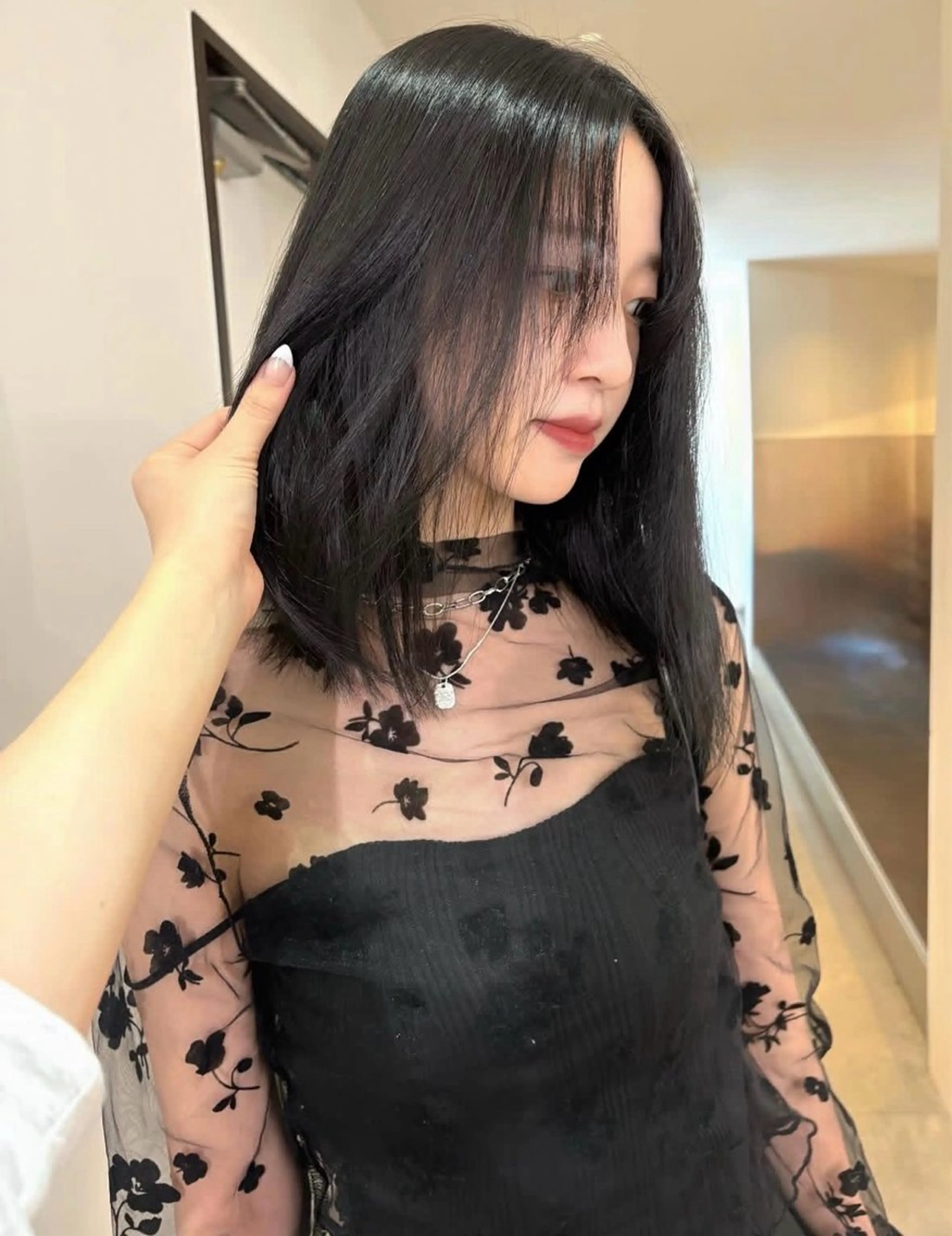 【ミニモ学割】フェイクブラック／黒染めを使わない実習・就活カラー］🎼🐈‍⬛ 平日メニューの写真