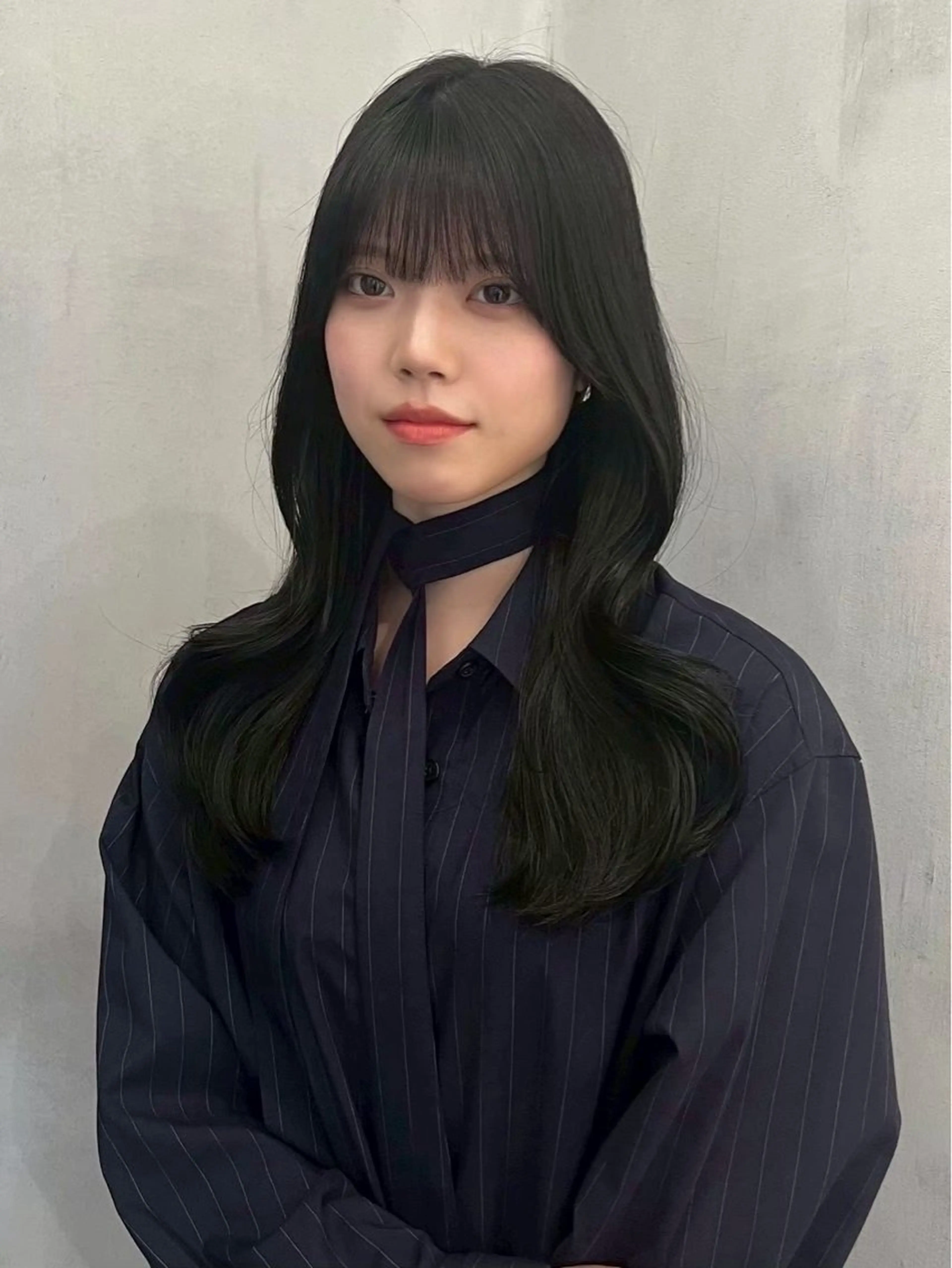 ロング カット ヘアカラー トリートメント 𝙆𝙖𝙞🎀🩶 レイヤー/縮毛矯正のヘアスタイル