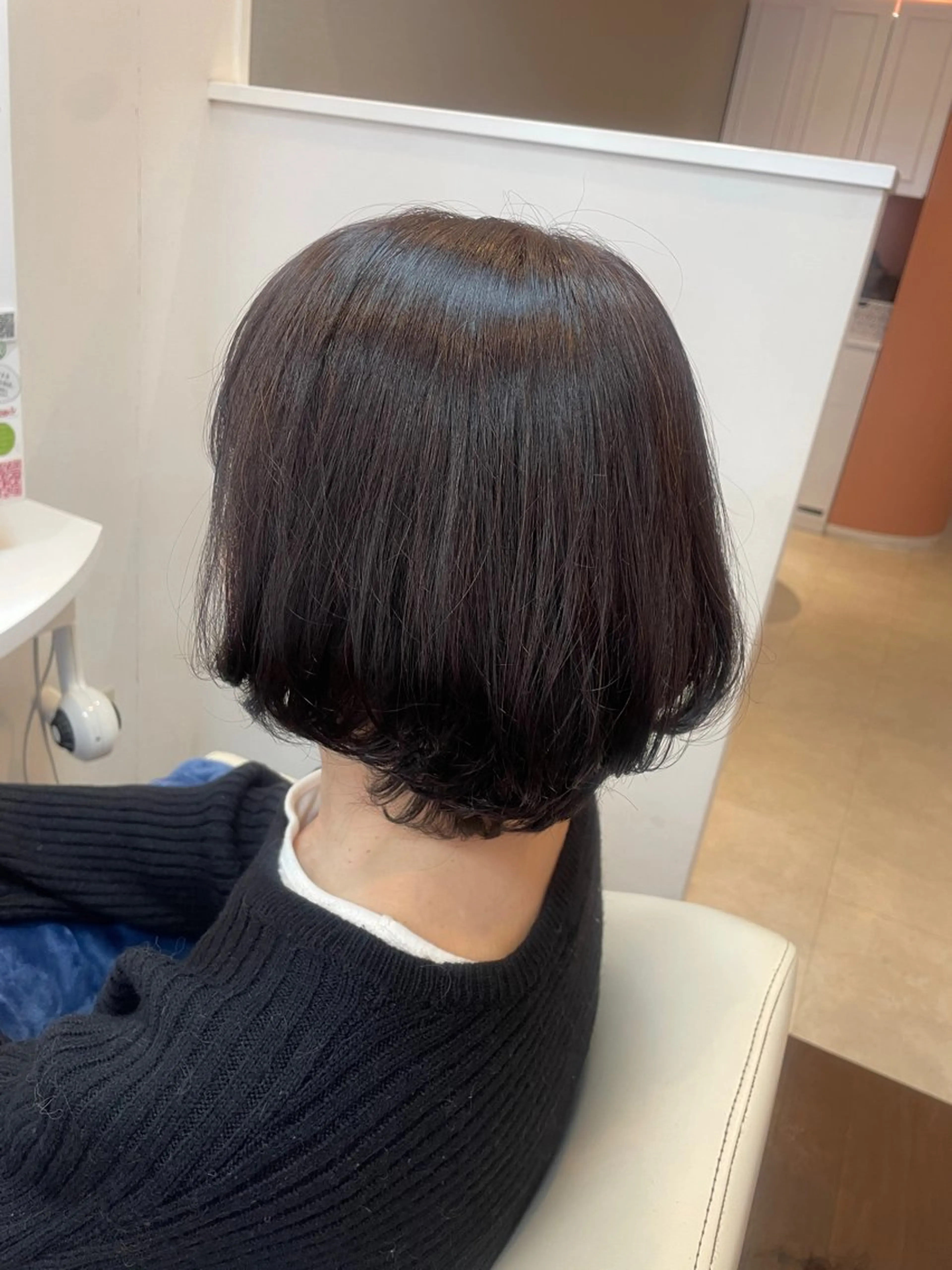 ミディアム カラー ブラウンカラー グラデーションカラー ボブ レイヤーカット カット 秋山 麗奈のヘアスタイル