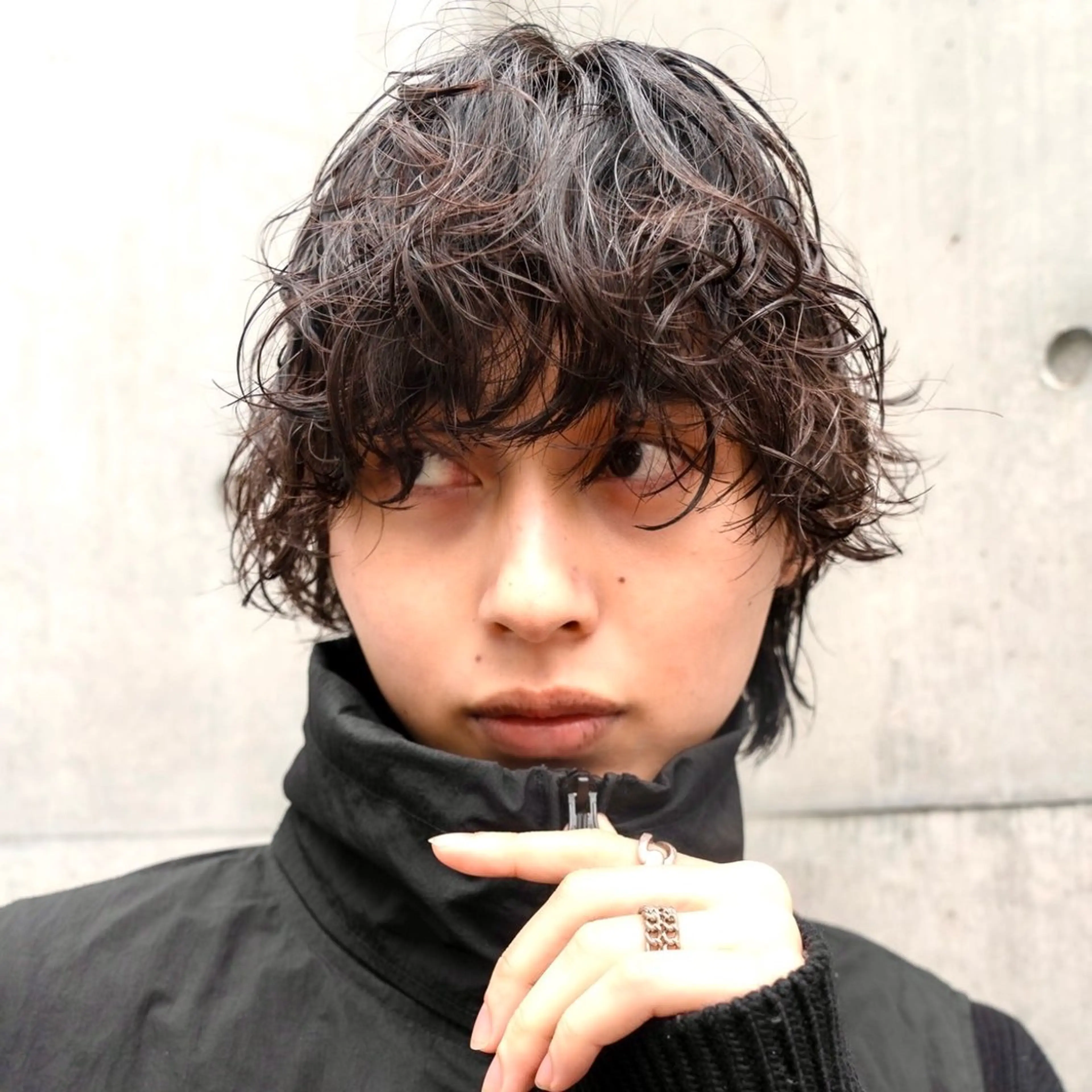 カラー パーマ カット 海外風 ボブ 透明感カラーtowaのヘアスタイル