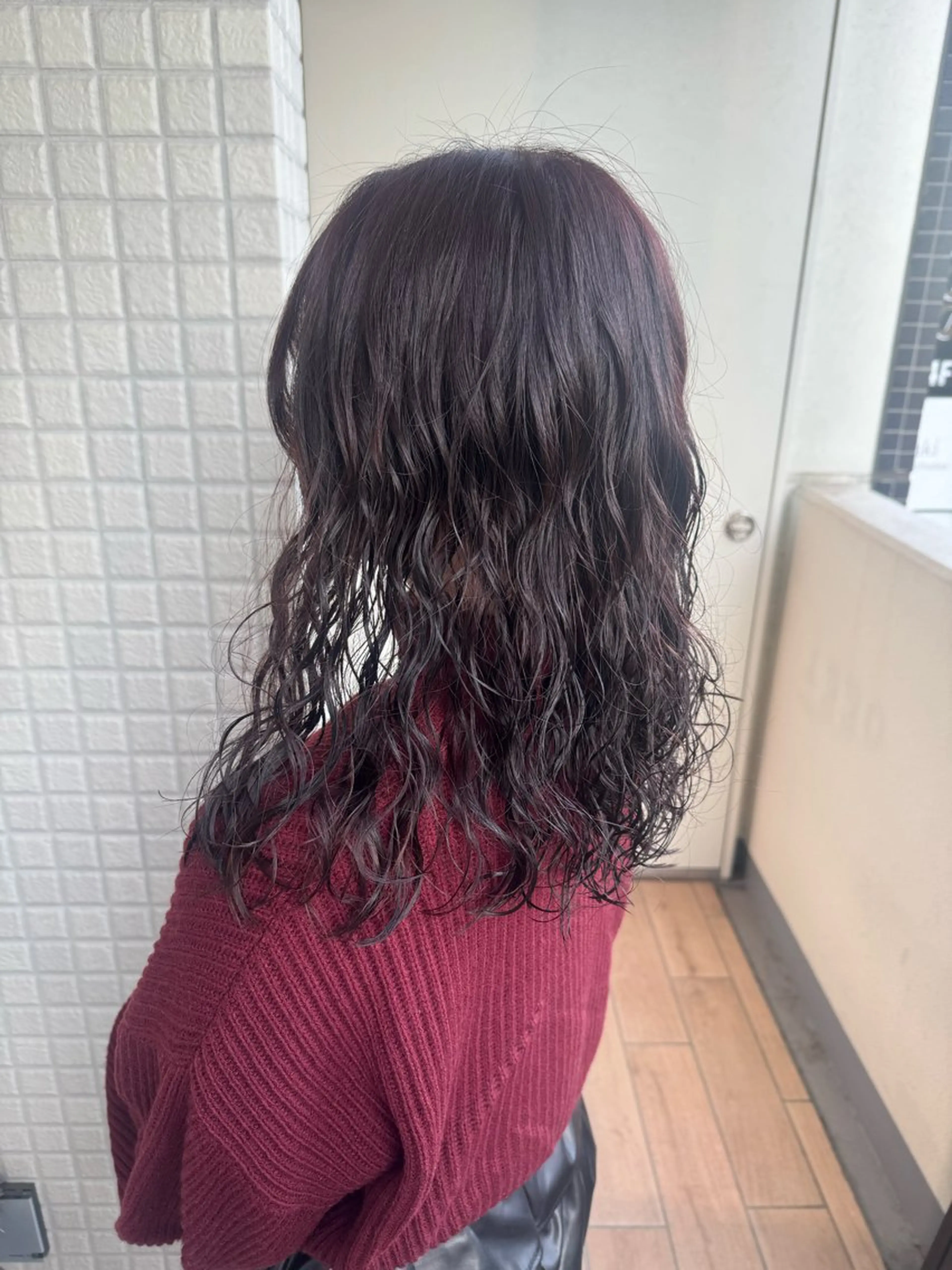 セミロング カラー パーマ カット ヘアカラー パーマ トリートメント 縮毛矯正/エクステ ヘアアレンジ/ひふみのヘアスタイル