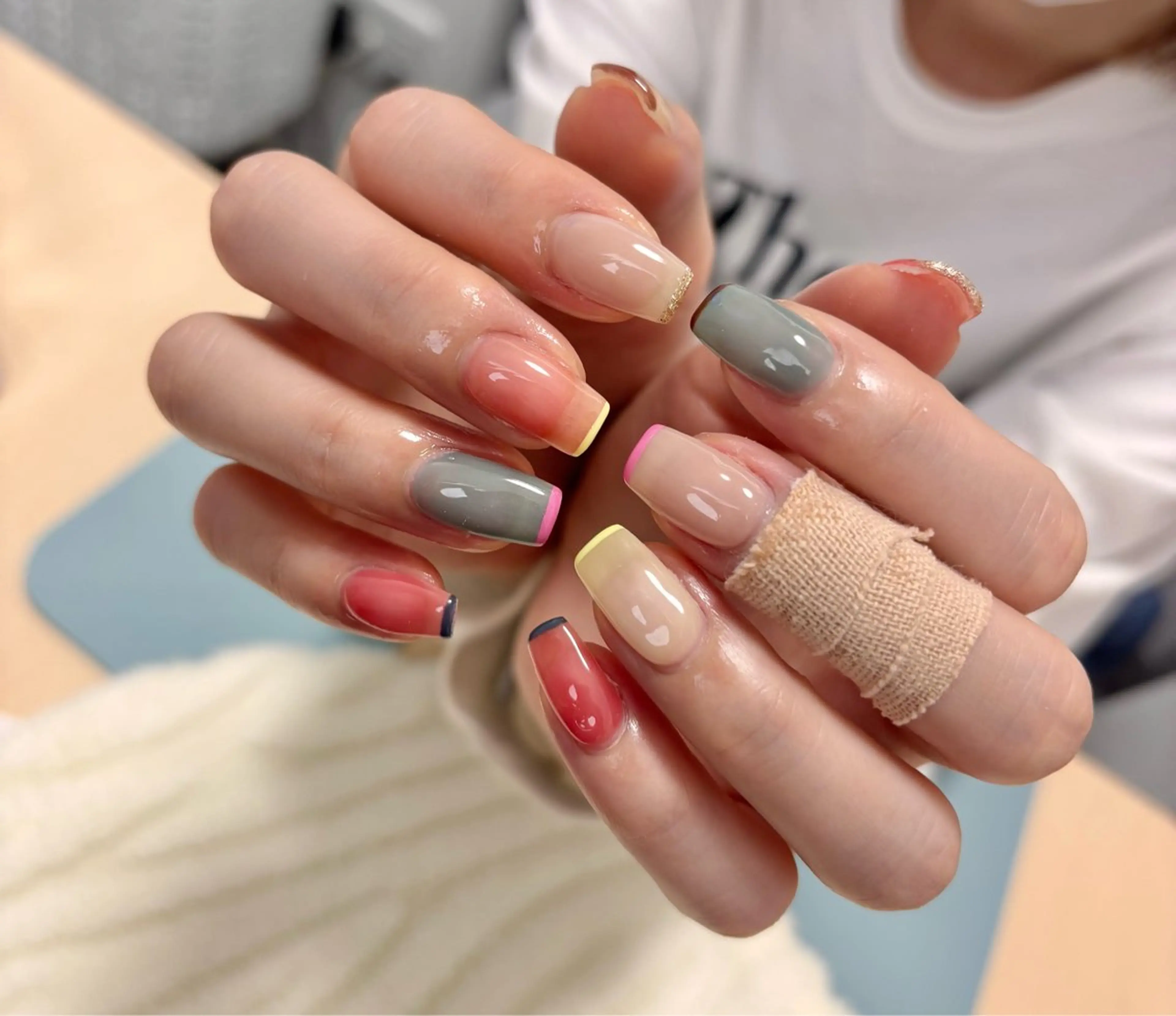 ネイル フレンチネイル わたなべ さやかのネイルデザイン