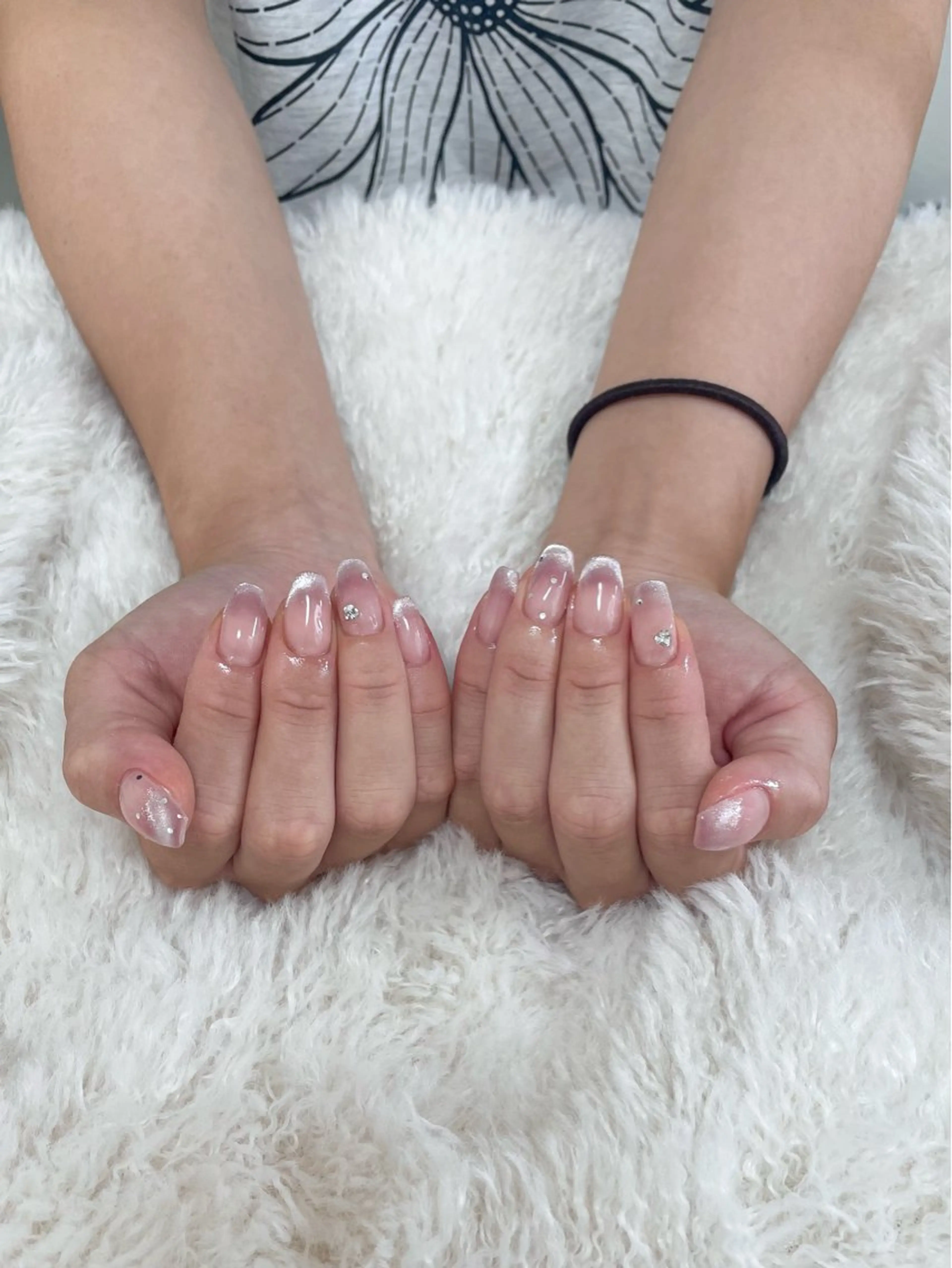 ネイル フレンチネイル Sakura Lino三郷 尾張旭のネイルデザイン