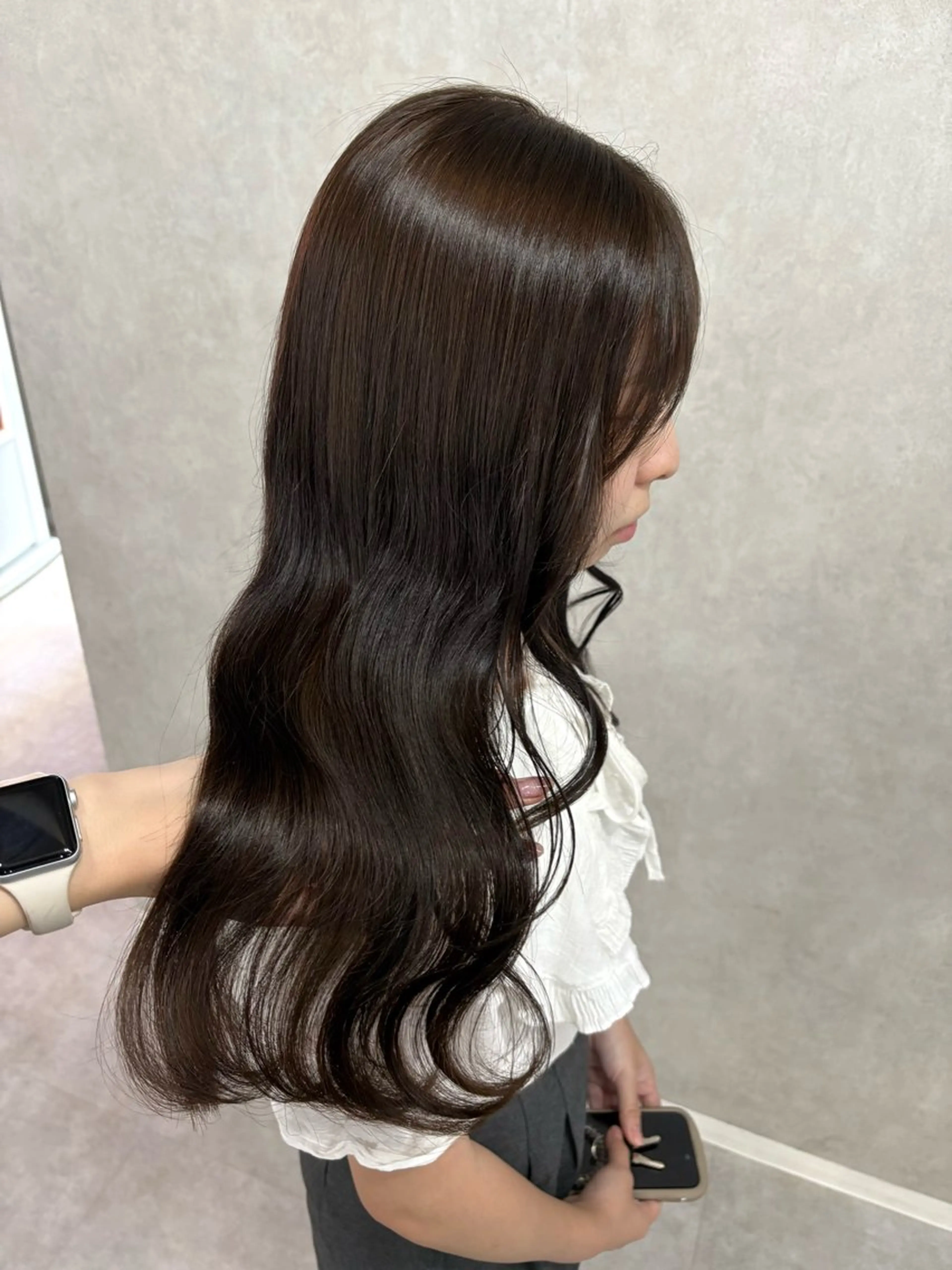 ロング カラー カット ヘアカラー 盛れる顔まわり✨🎀 レイヤー別所好葉のヘアスタイル