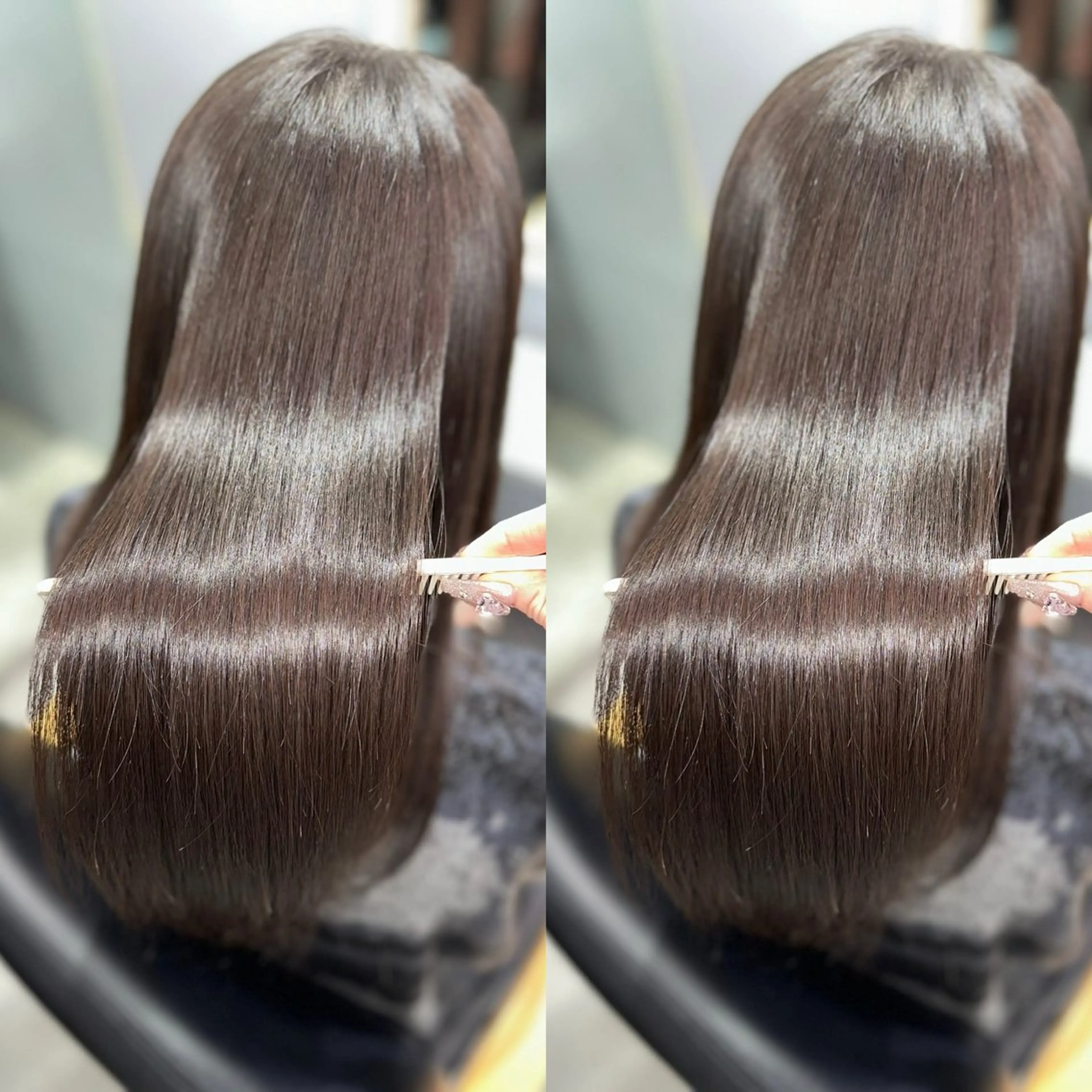 ロング 髪質改善 トリートメント ヘアカラー トリートメント 有田 仁志のヘアスタイル