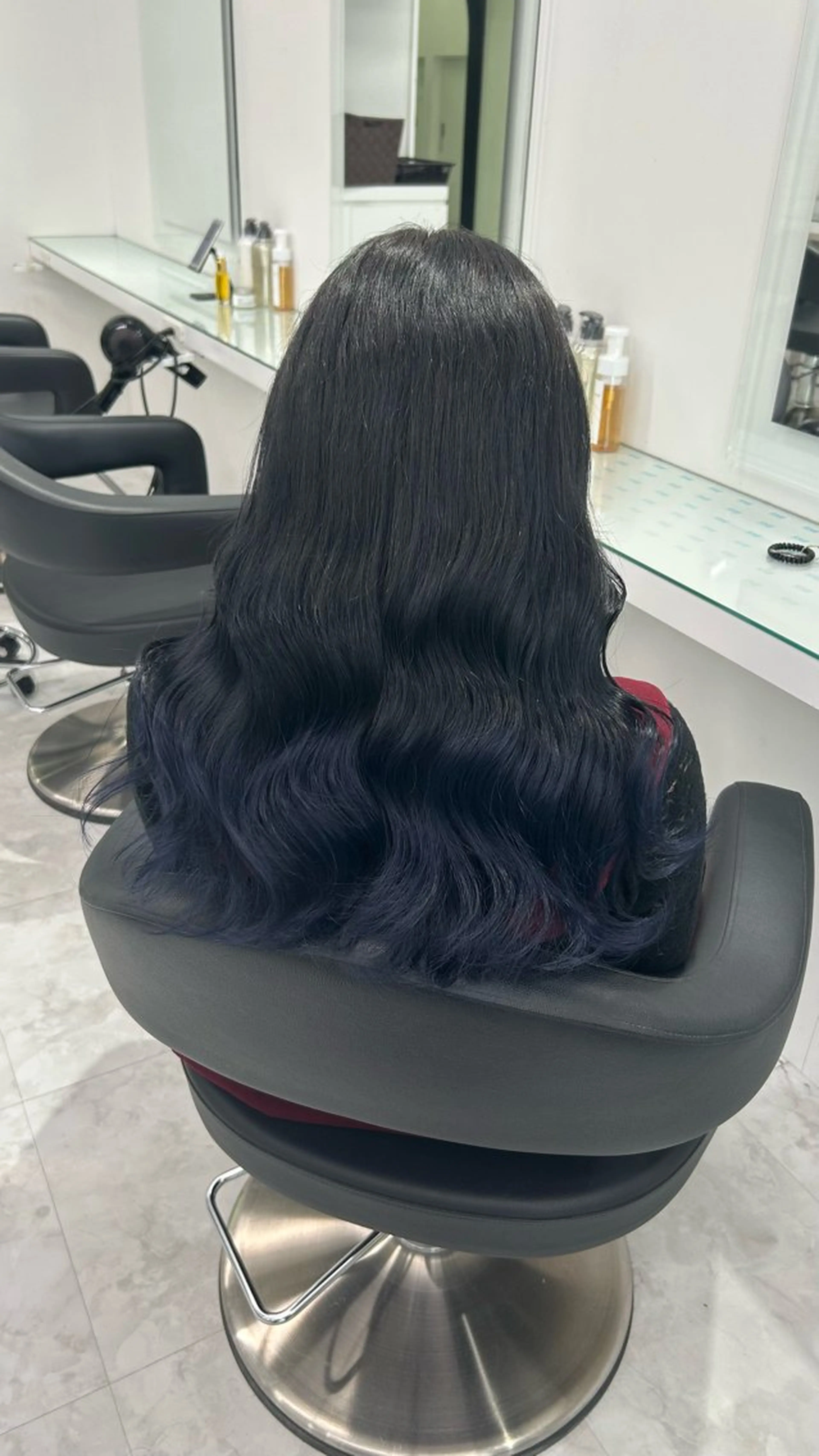 セミロング ヘアカラー トリートメント 🤍大人っぽ韓国暗髪 🤍Asuka🤍のヘアスタイル