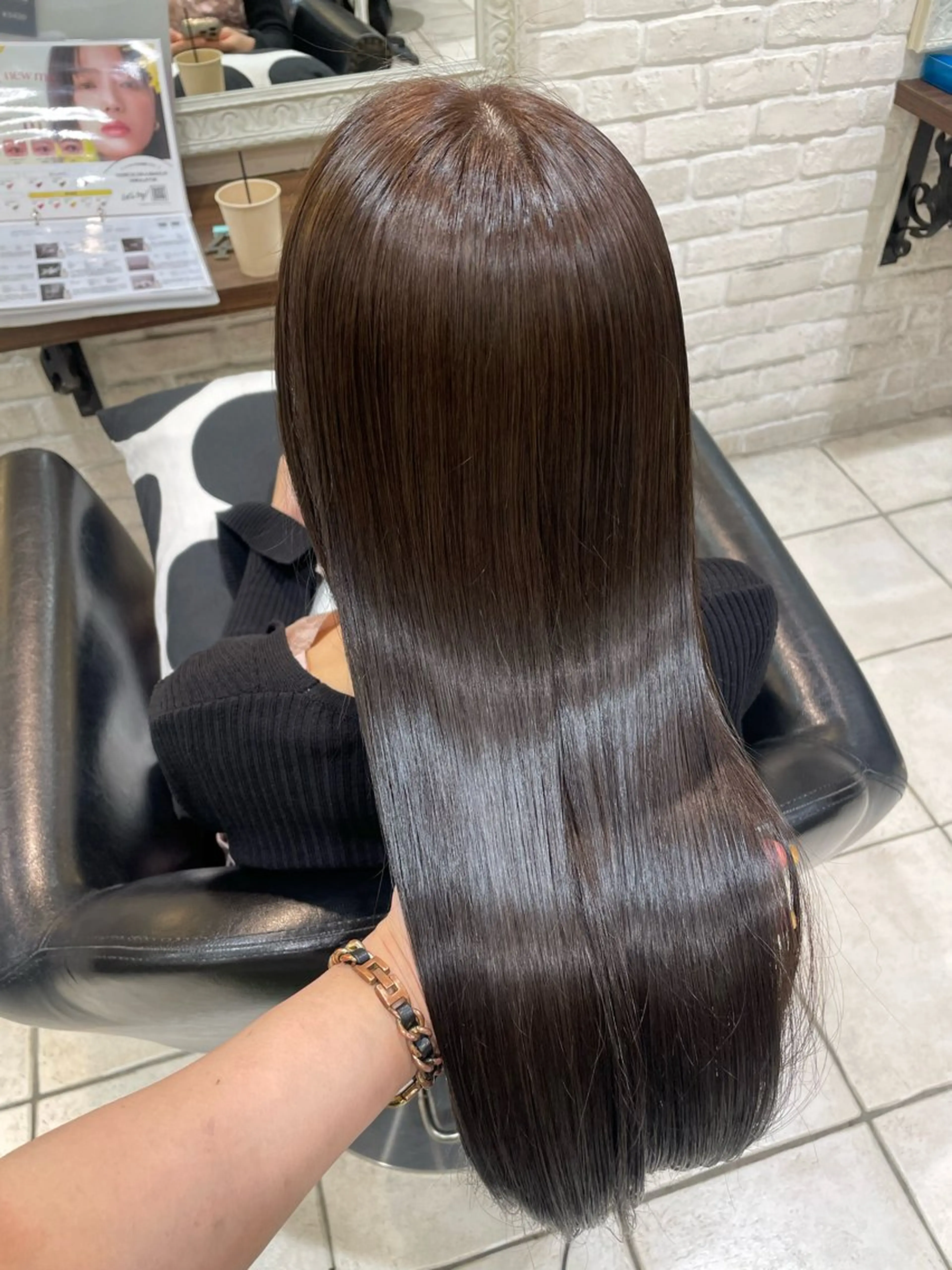 カラー ブラウンカラー 透明感カラー オリーブブラウン 🌼 misaki 🌼のヘアスタイル