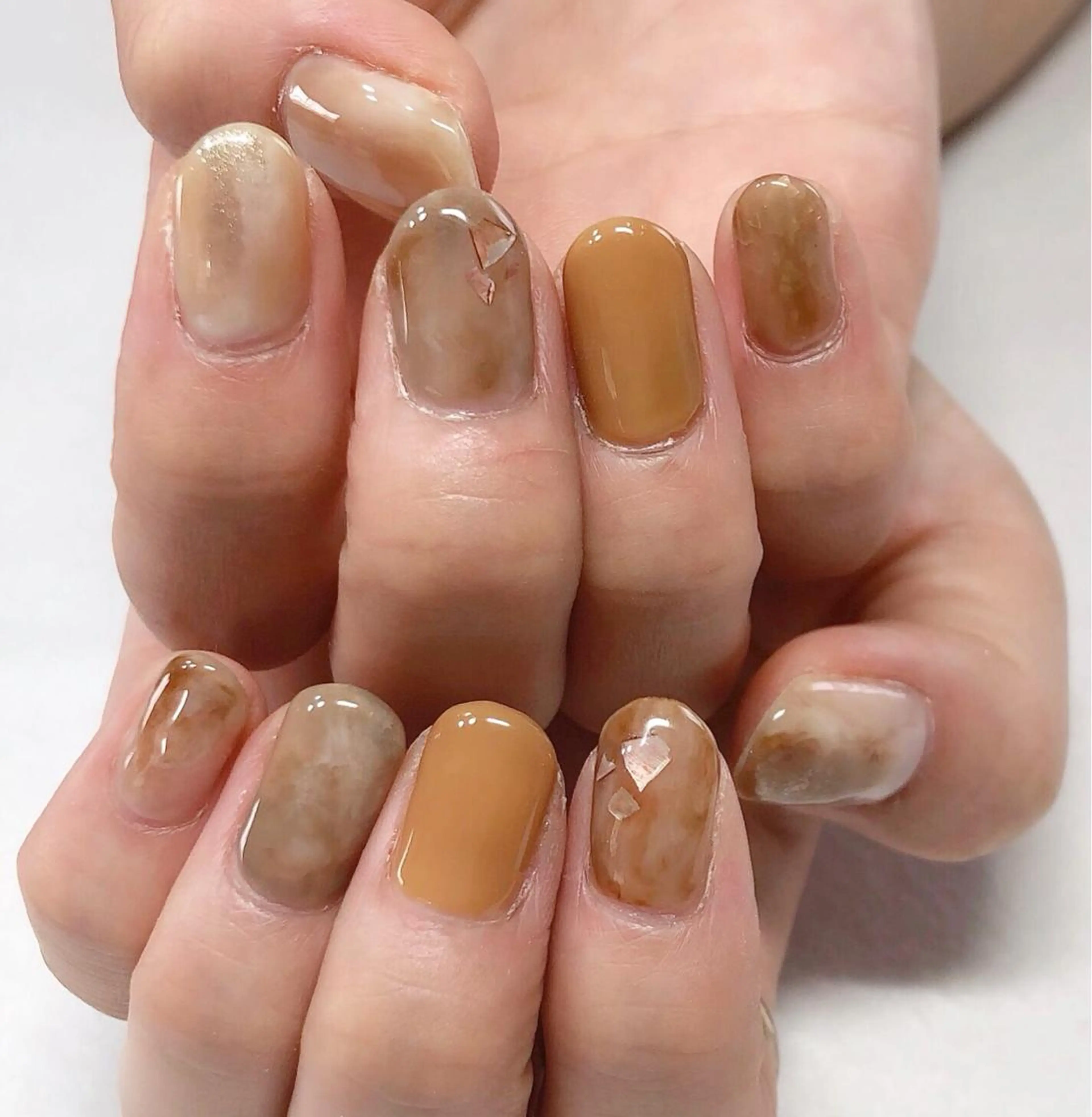 ネイル ジェルネイル 東 千夏のネイルデザイン