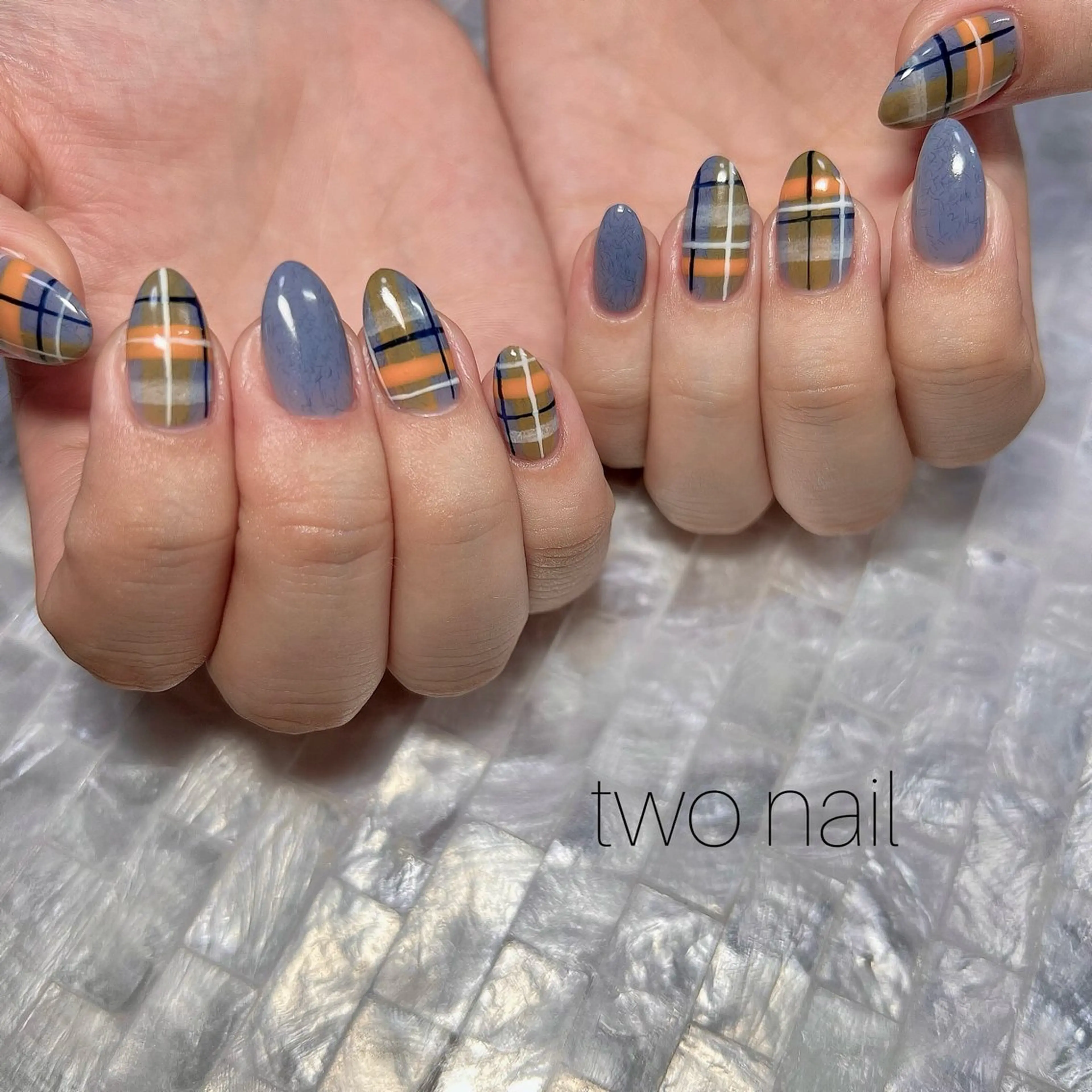 ネイル アートネイル ネイルチップ ホワイト ハンドネイル two nailのネイルデザイン