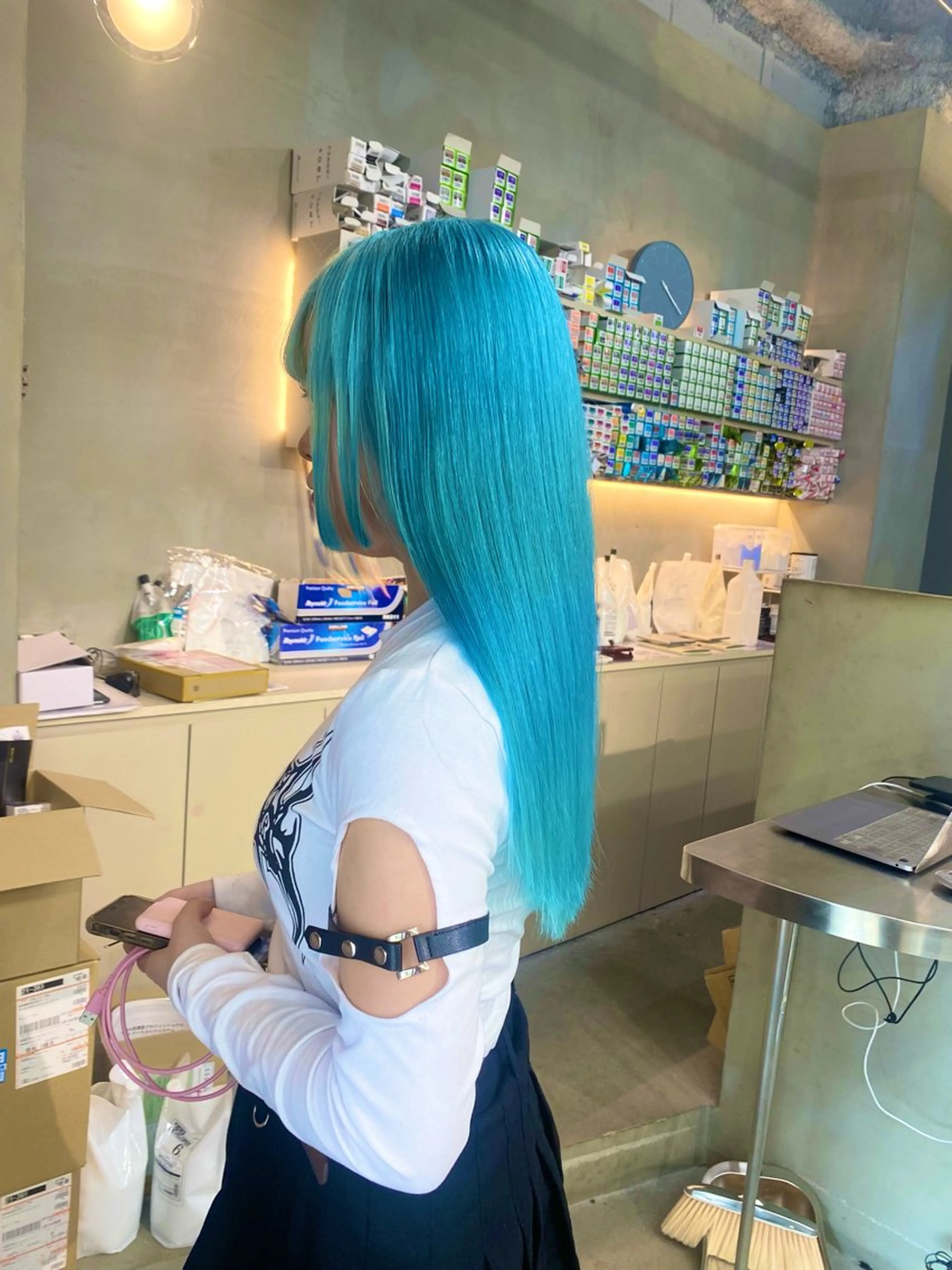 ロング カラー ヘアカラー 前橋 姫奈のヘアスタイル