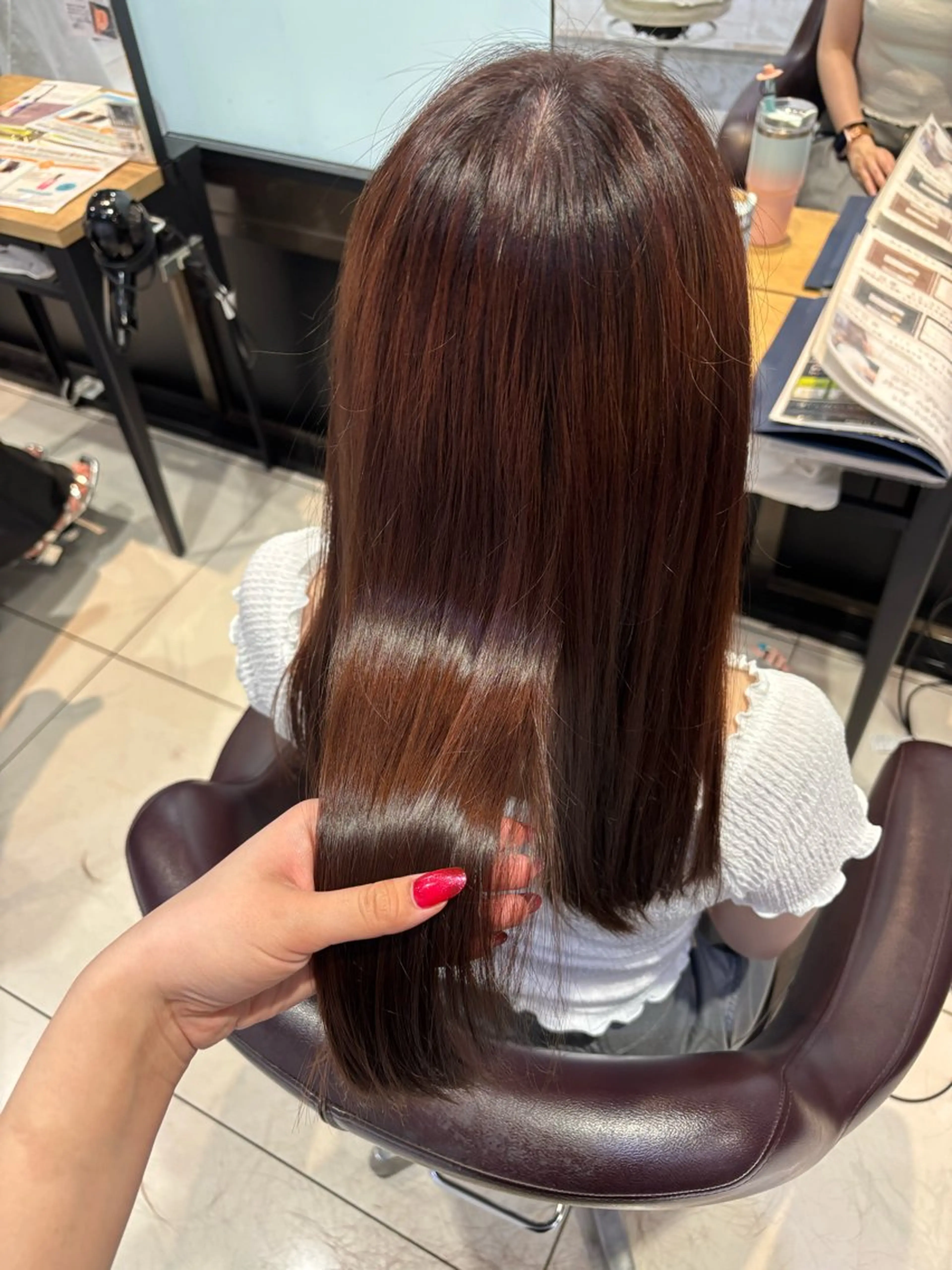 ロング カラー カット ヘアカラー 韓国髪質改善艶カラー /レイヤー/miyuのヘアスタイル