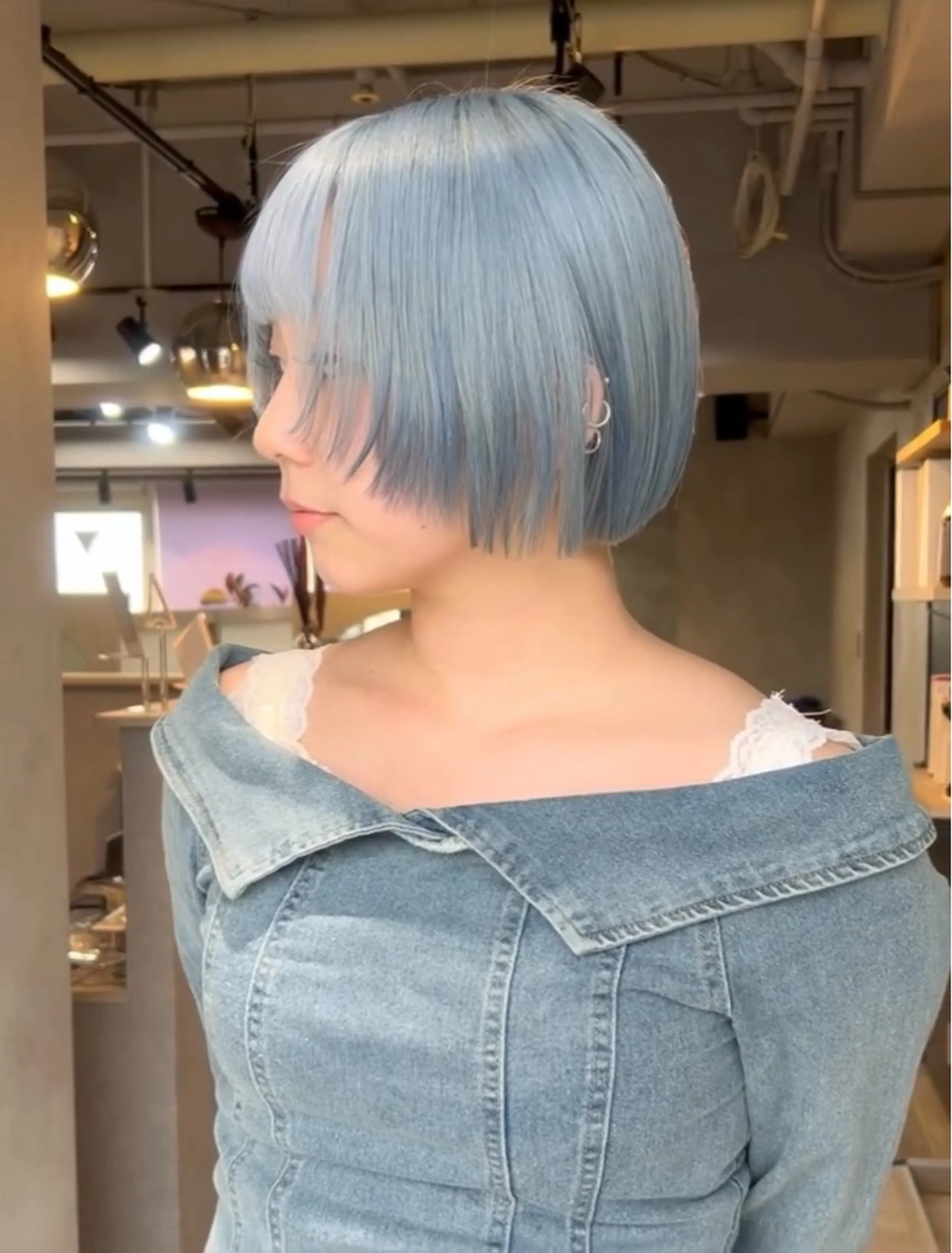 ロング カラー ヘアカラー トリートメント AIRI/難波/ ハイトーン/髪質改善のヘアスタイル