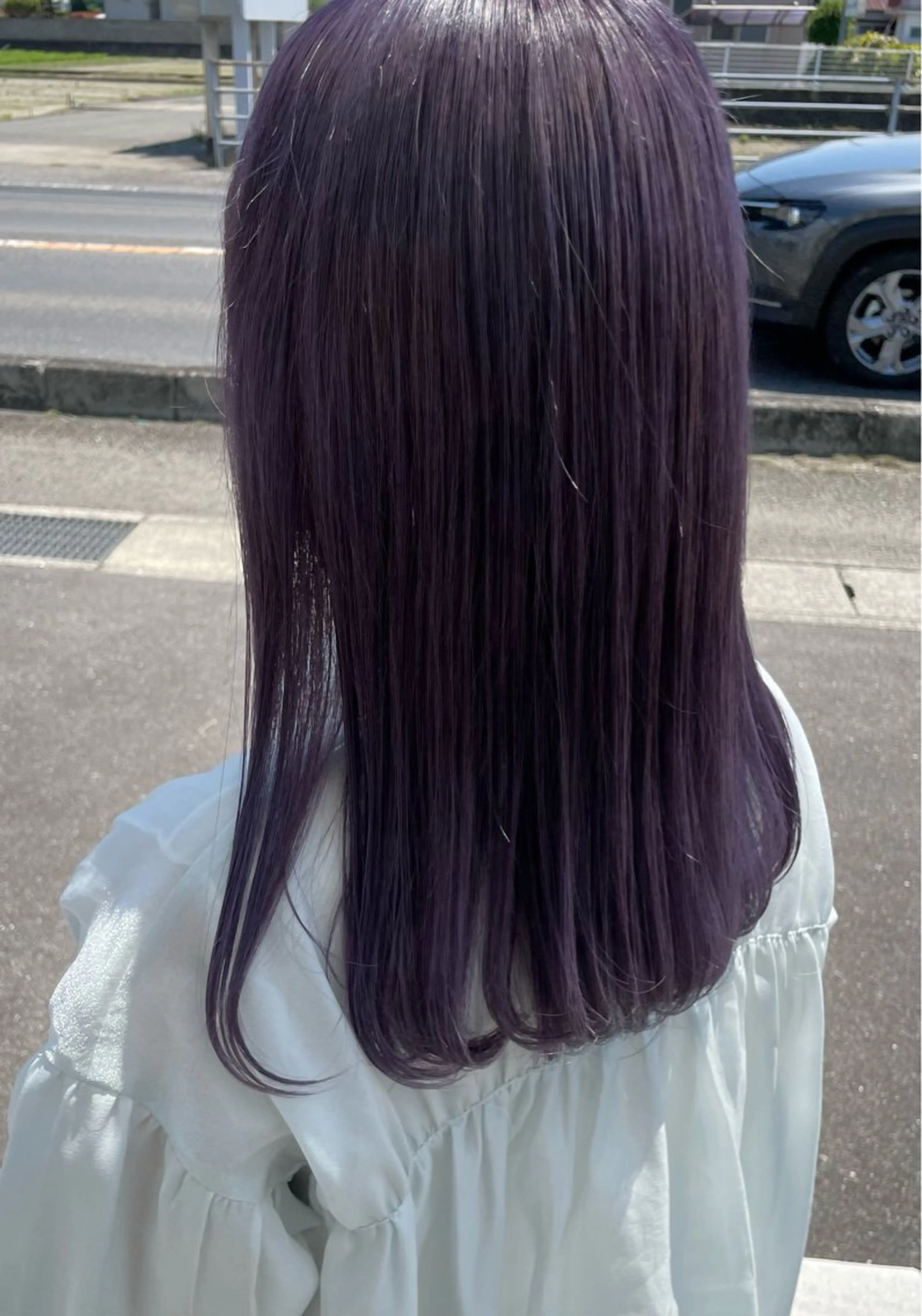 ミディアム カラー ブリーチ ラベンダーカラー 艶カラー/暖色 /縮毛/メンズヘアのヘアスタイル