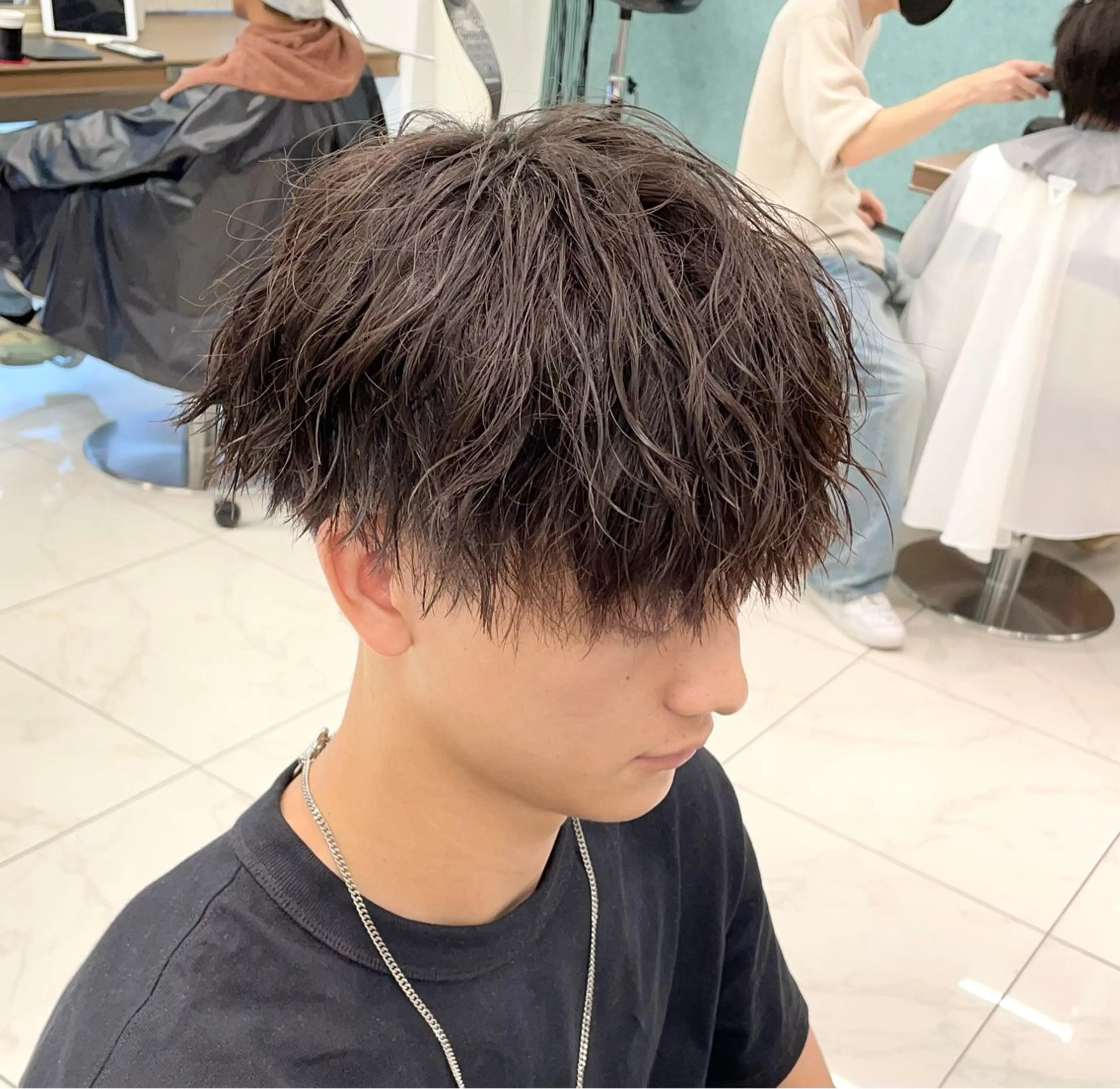 ショート パーマ メンズ カット パーマ 【メンズ特化】 池田大成✂︎のヘアスタイル