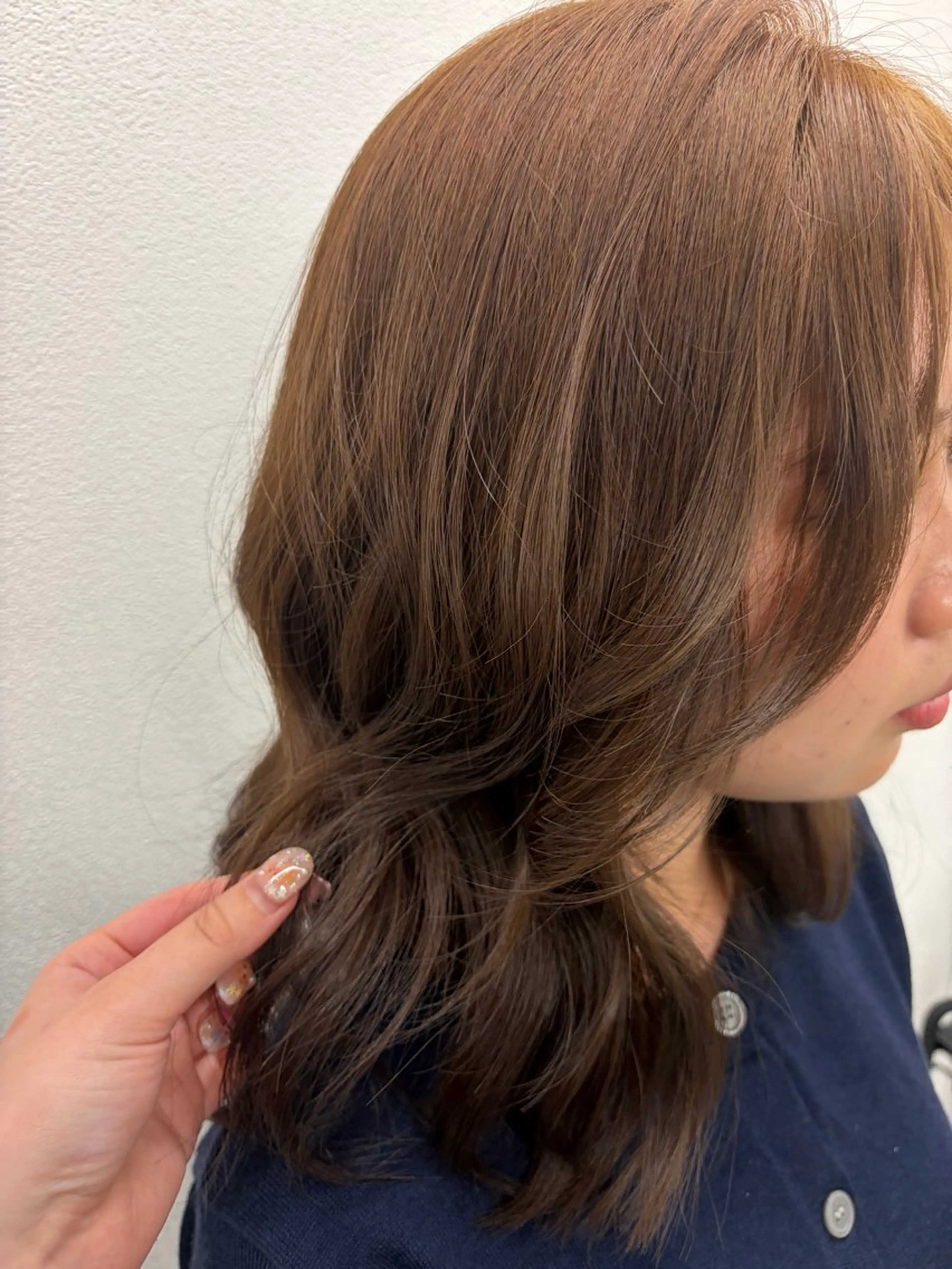 ミディアム カラー ヘアカラー 透明感カラー🫖🍑 /ririkaのヘアスタイル