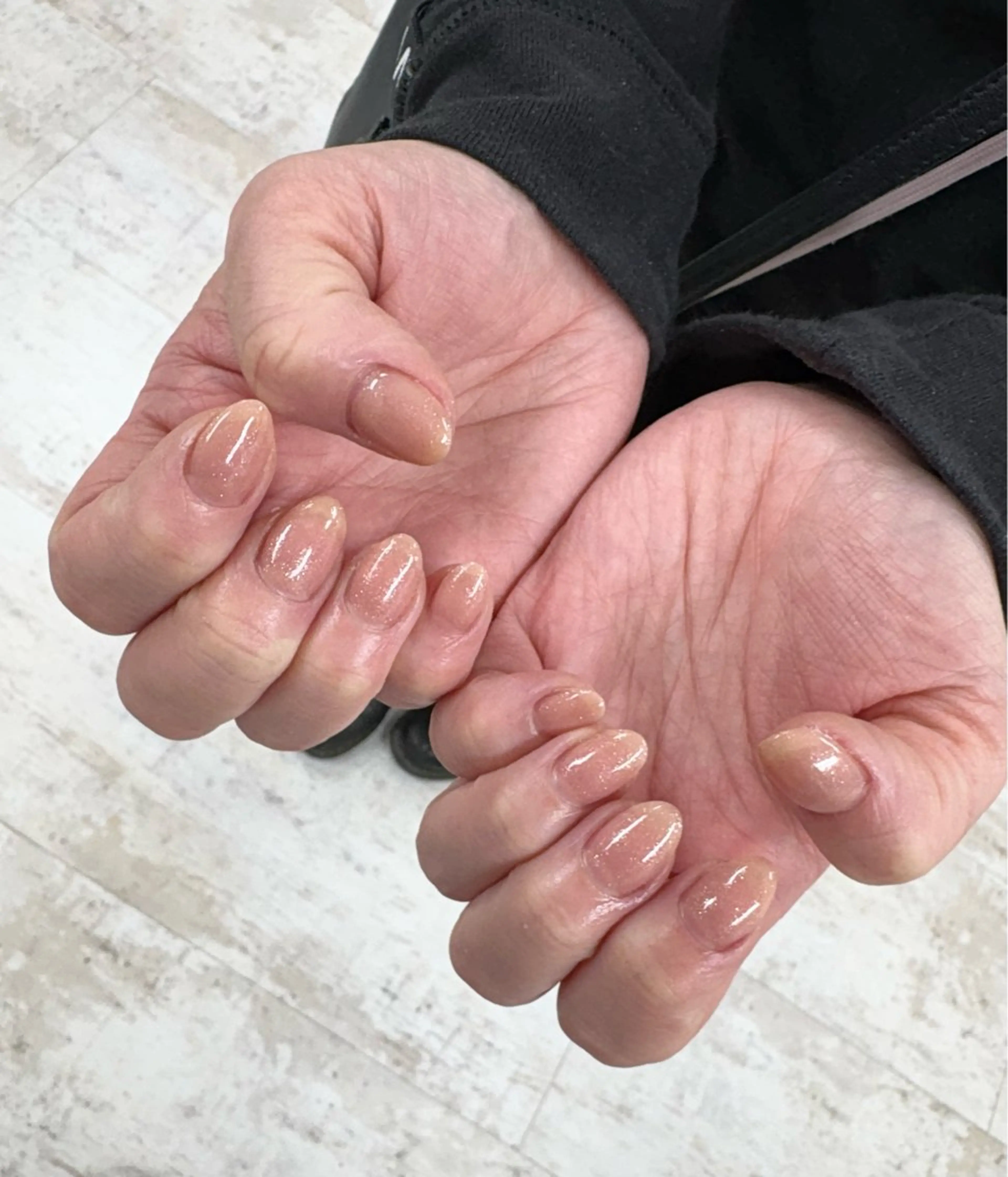 ネイル ワンカラーネイル 吉田 里菜のネイルデザイン