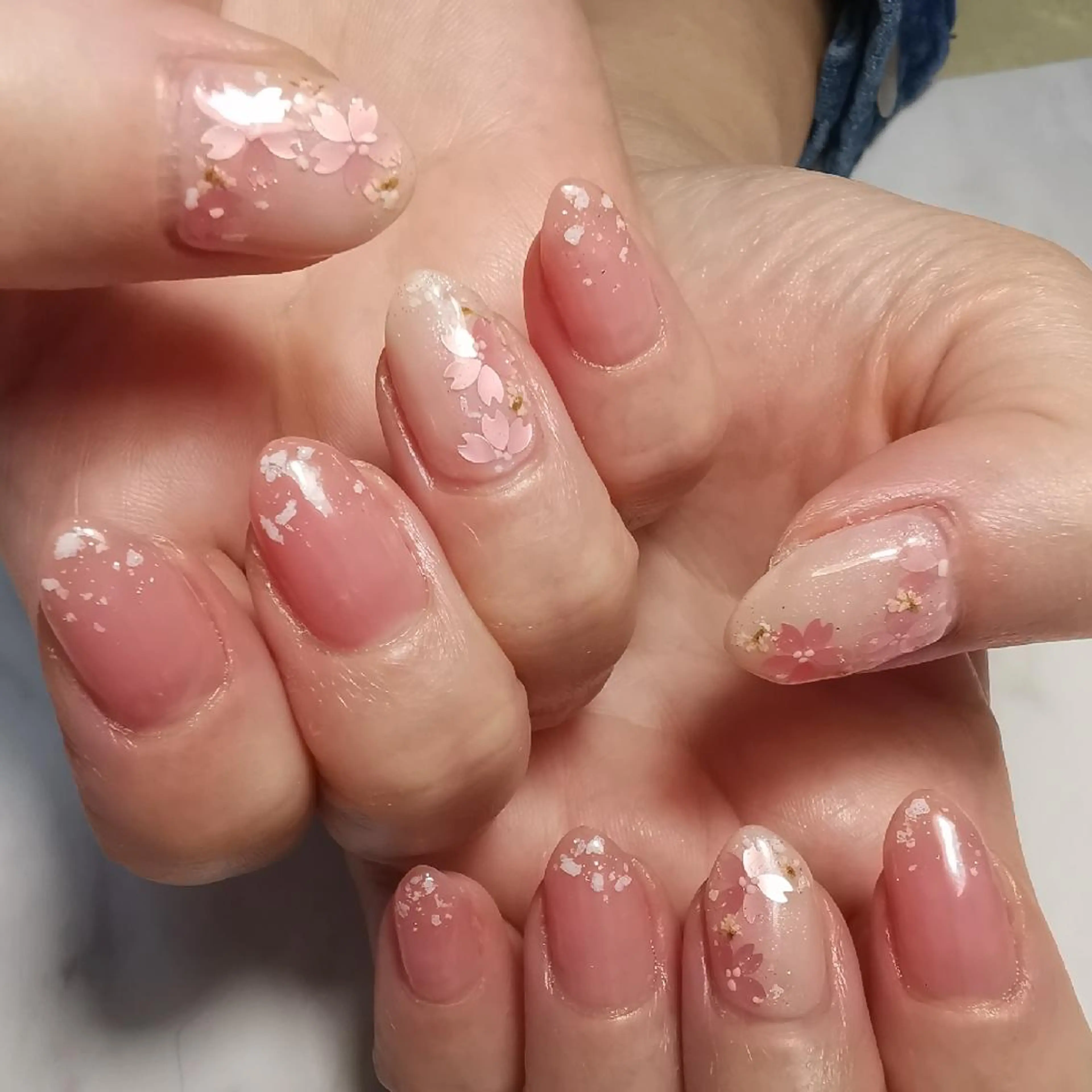 ネイル 桜ネイル ハンドネイル reve あやののネイルデザイン