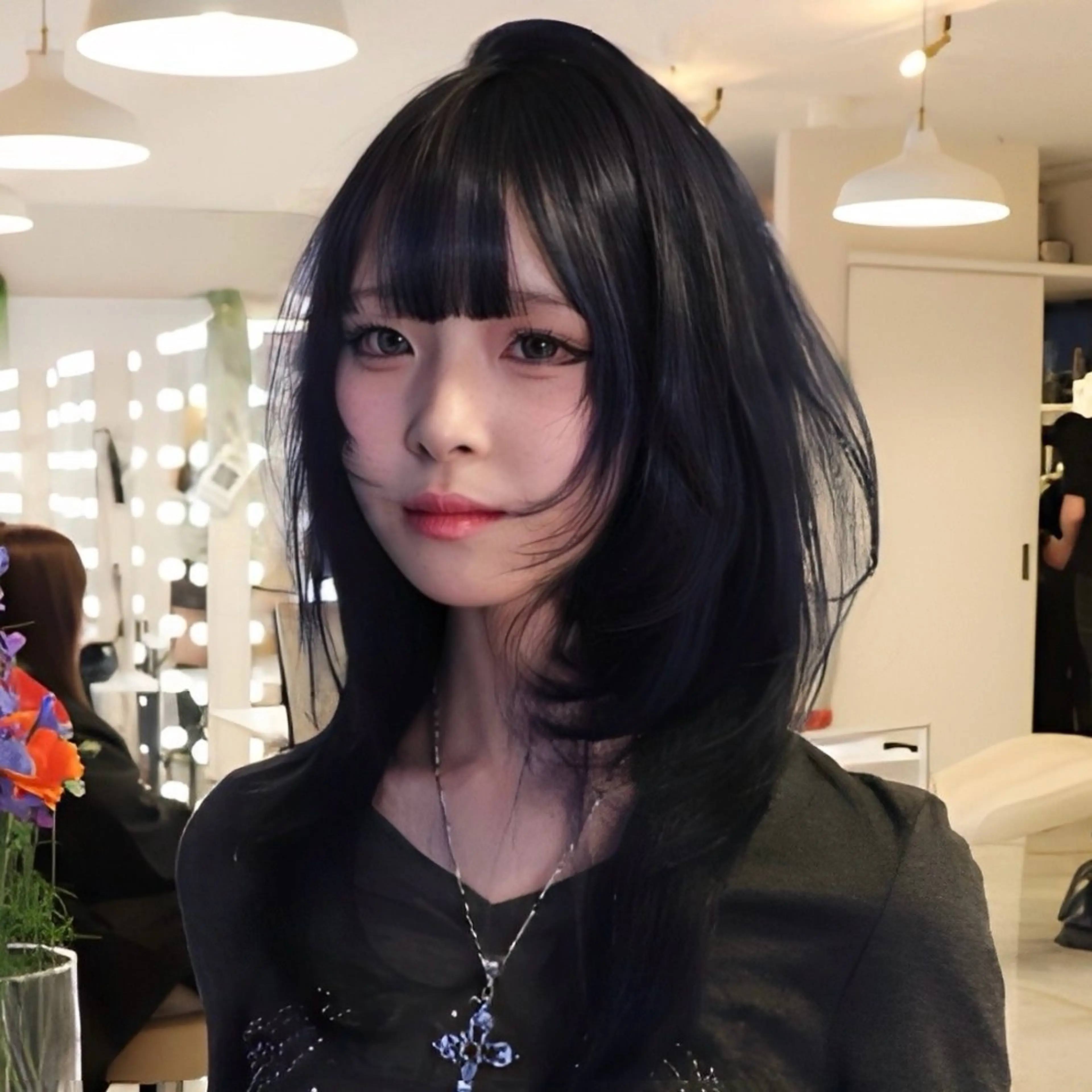 ミディアム SHIN レイヤー‪‪カットのヘアスタイル