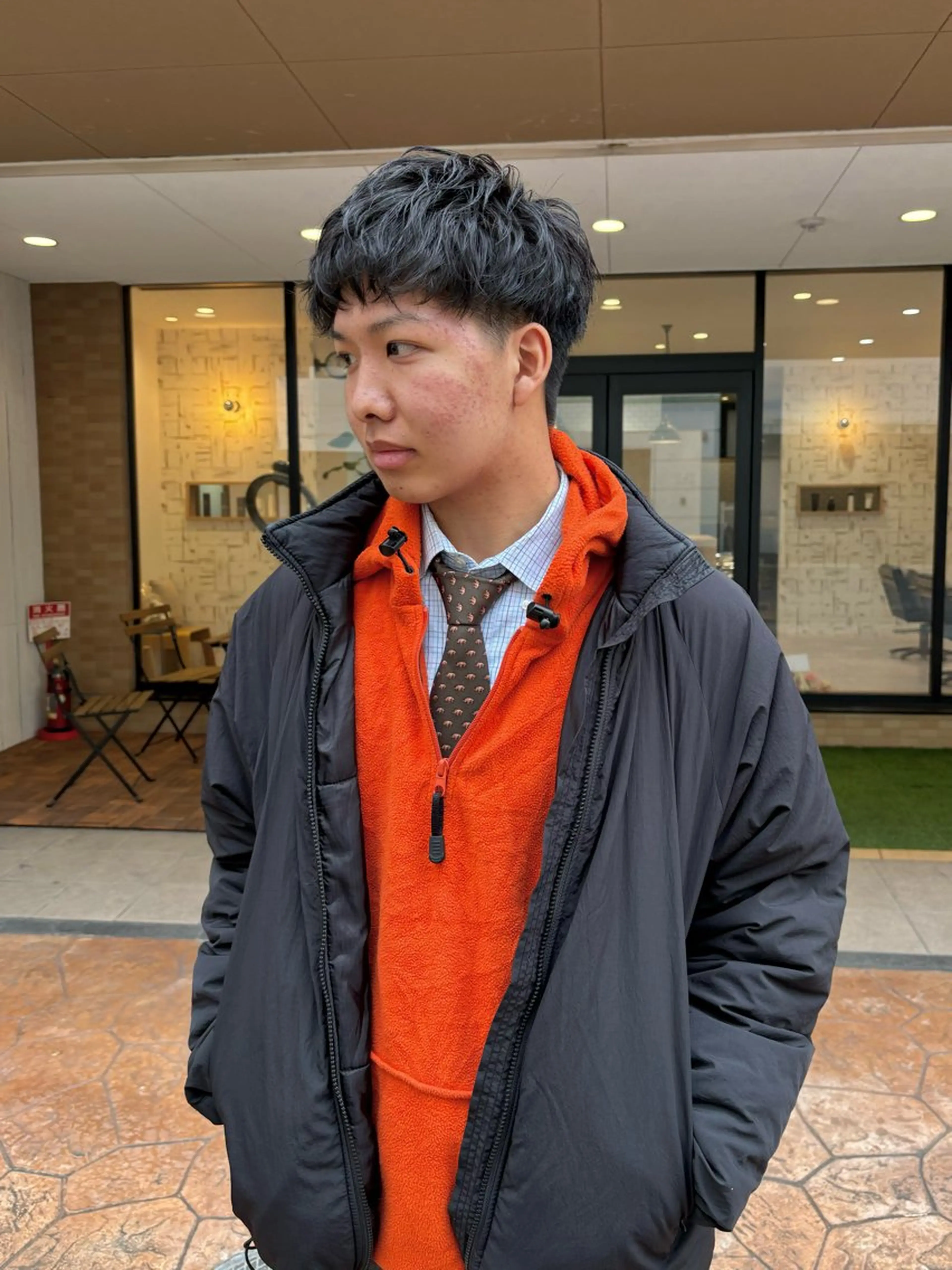 パーマ メンズ マッシュ メンズパーマ メンズショート カット パーマ 【メンズショート 特化】村斎　伶次のヘアスタイル