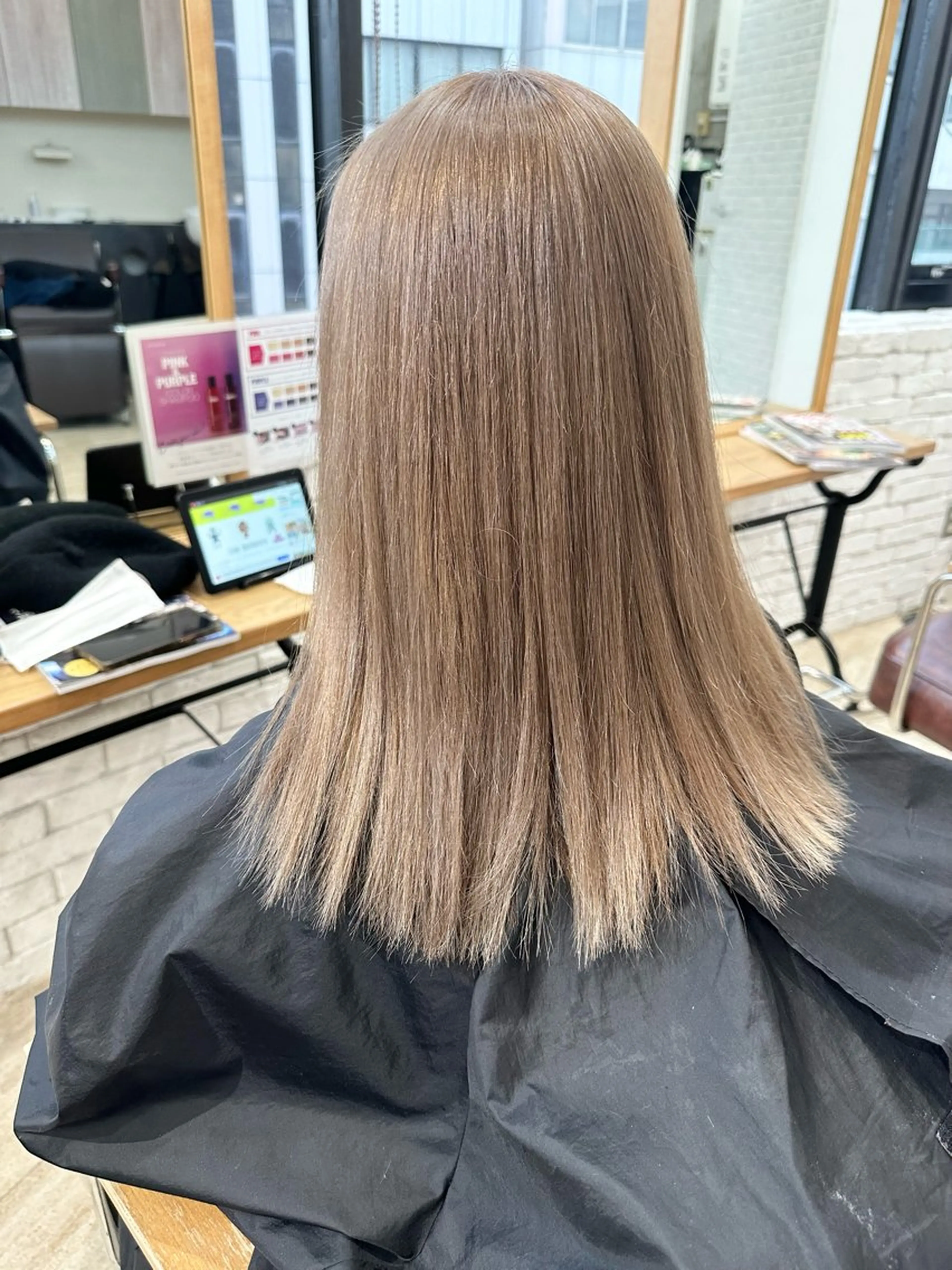 ヘアカラー+髪質改善ULTOWAトリートメントの写真