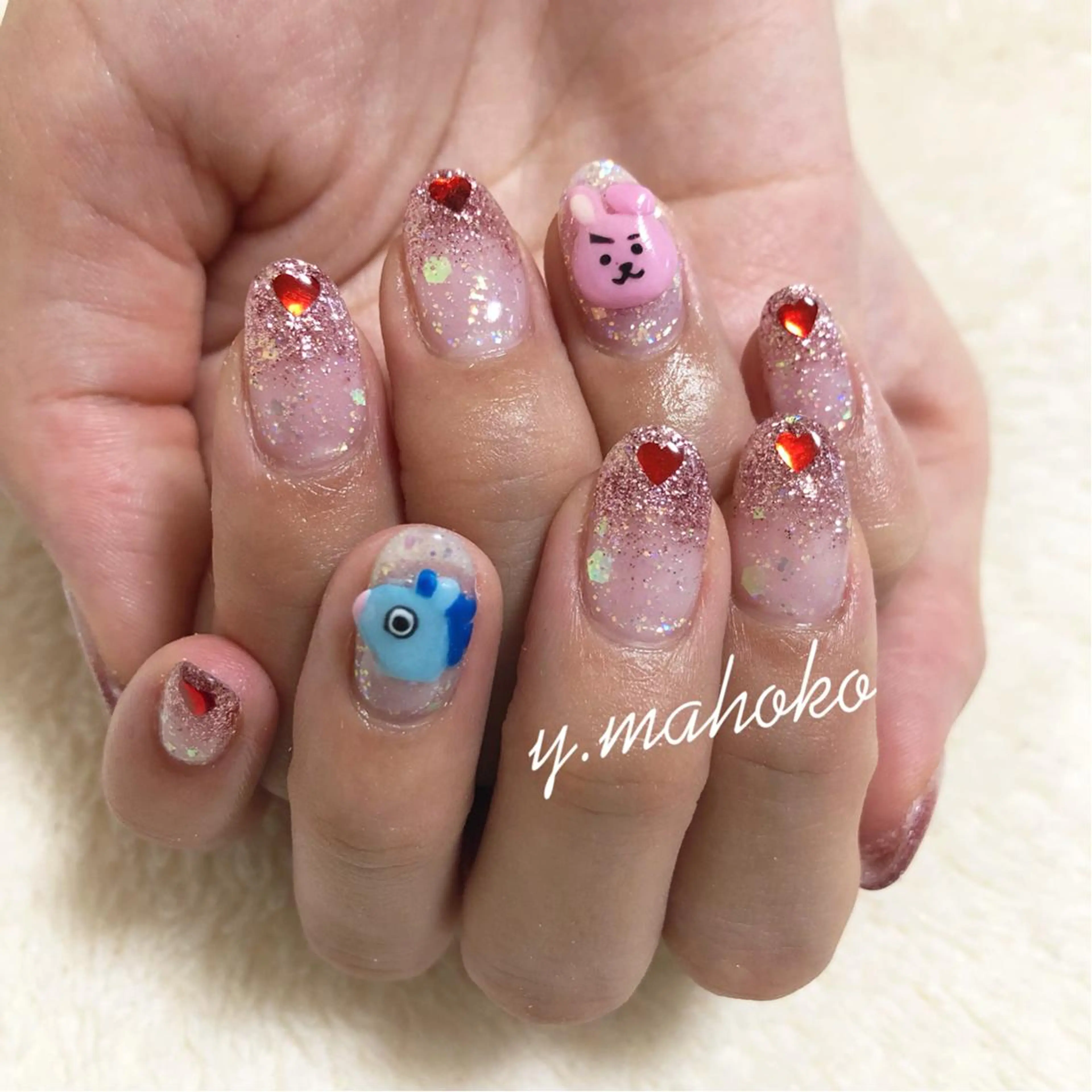 ネイル ハンドネイル パラジェル有/ 長さだし/mahoのネイルデザイン