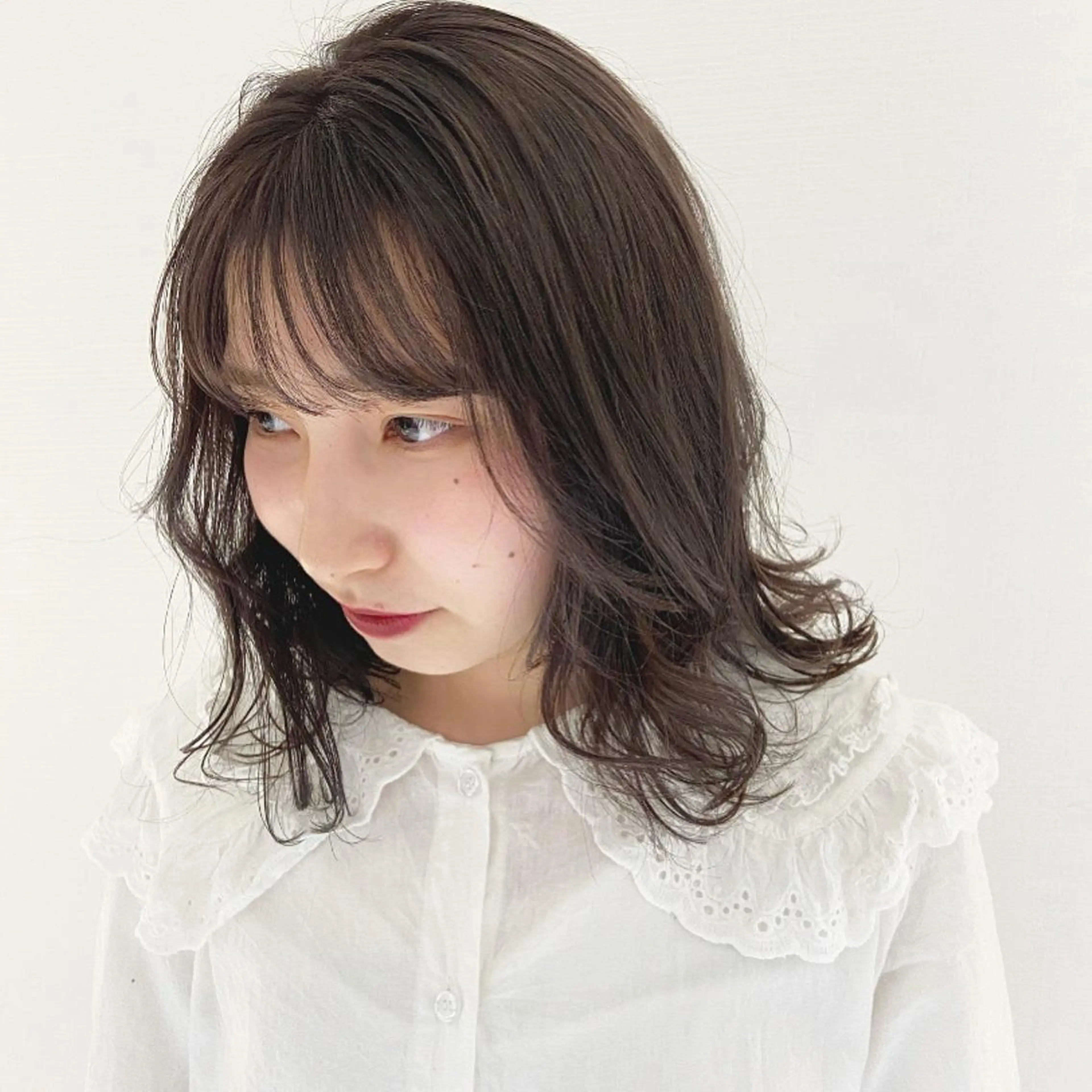 セミロング カラー ヘアアレンジ ヘアカラー トリートメント ヘアセット 🌻Insta指名 NO.1🌻Shoのヘアスタイル
