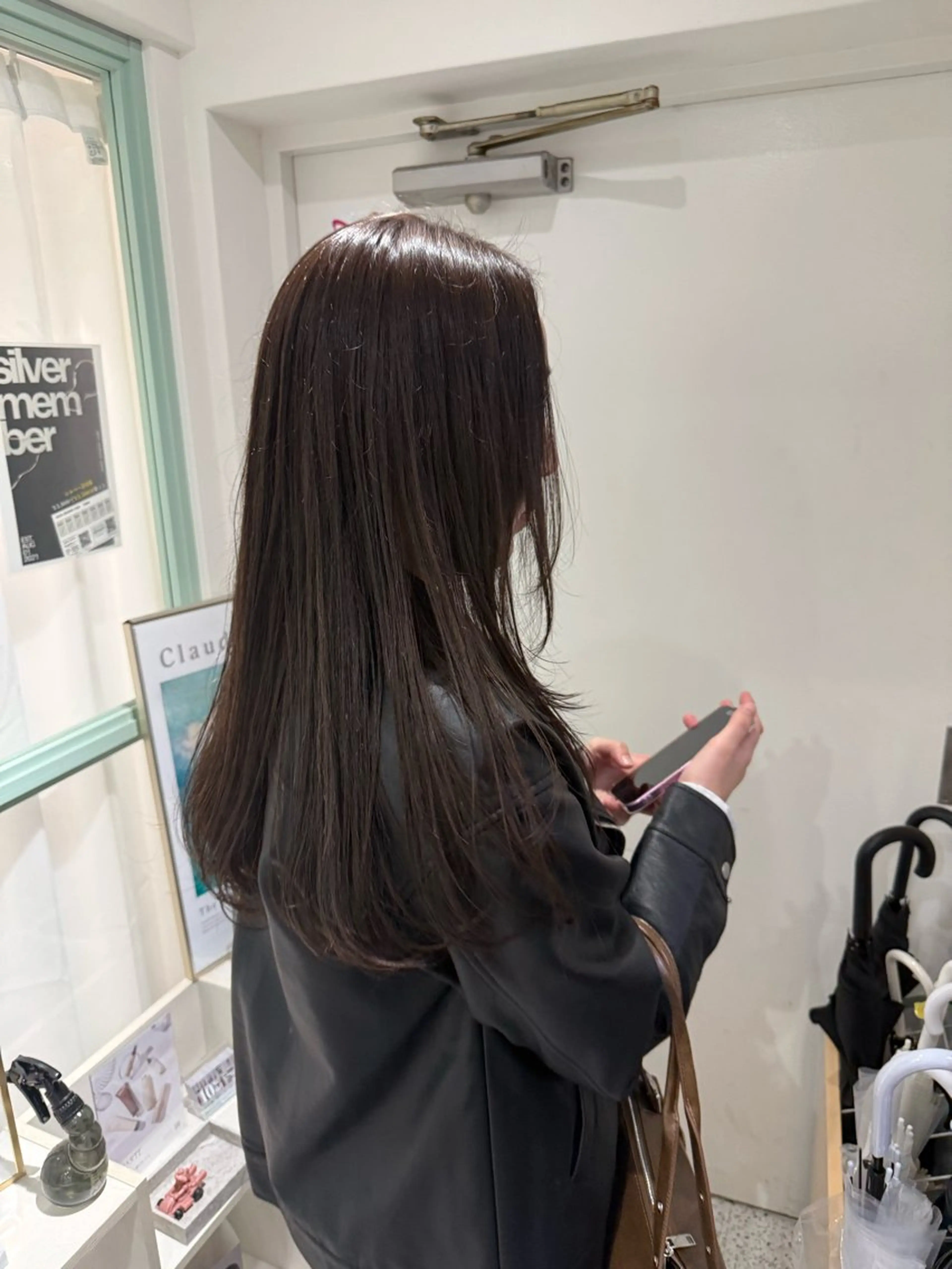 ロング カット ヘアカラー トリートメント HAZEL 博多所属・SHIORI/ ベージュカラー/ボブのヘアスタイル