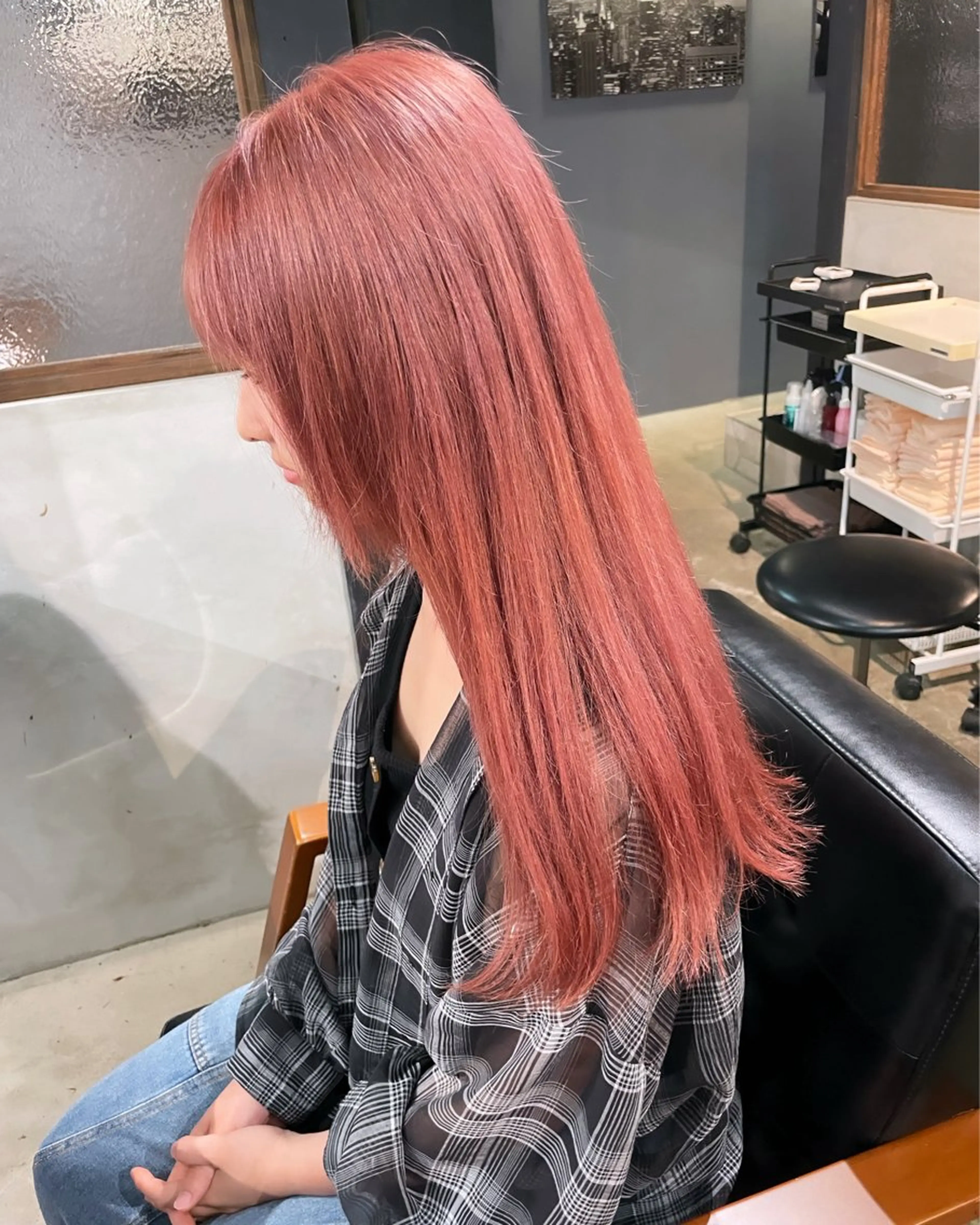 カラー ヘアカラー 木村 朱里のヘアスタイル