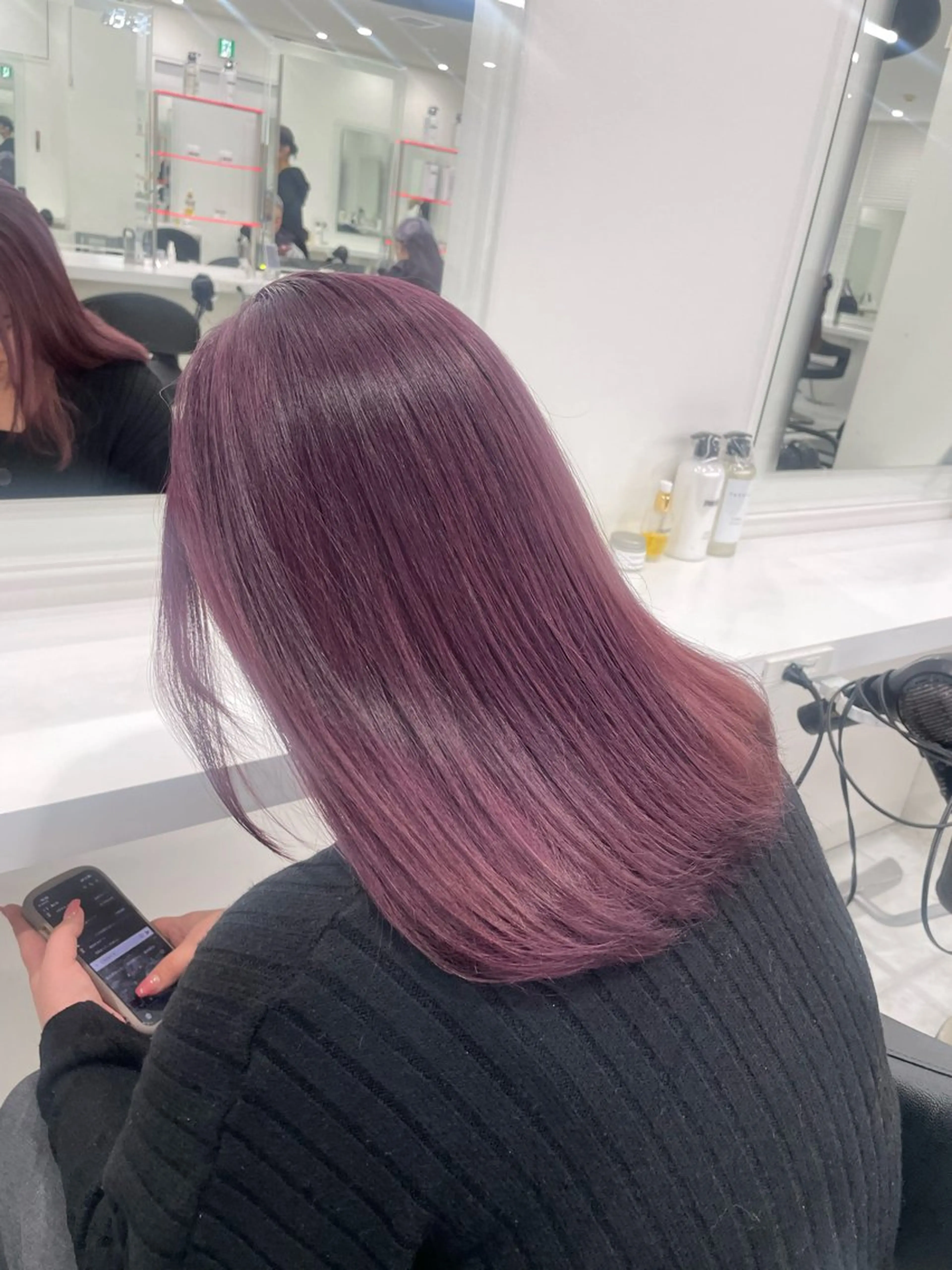 ロング カラー ヘアカラー トリートメント 大人っぽ韓国🤍ブリ ーチ/mitsukiのヘアスタイル