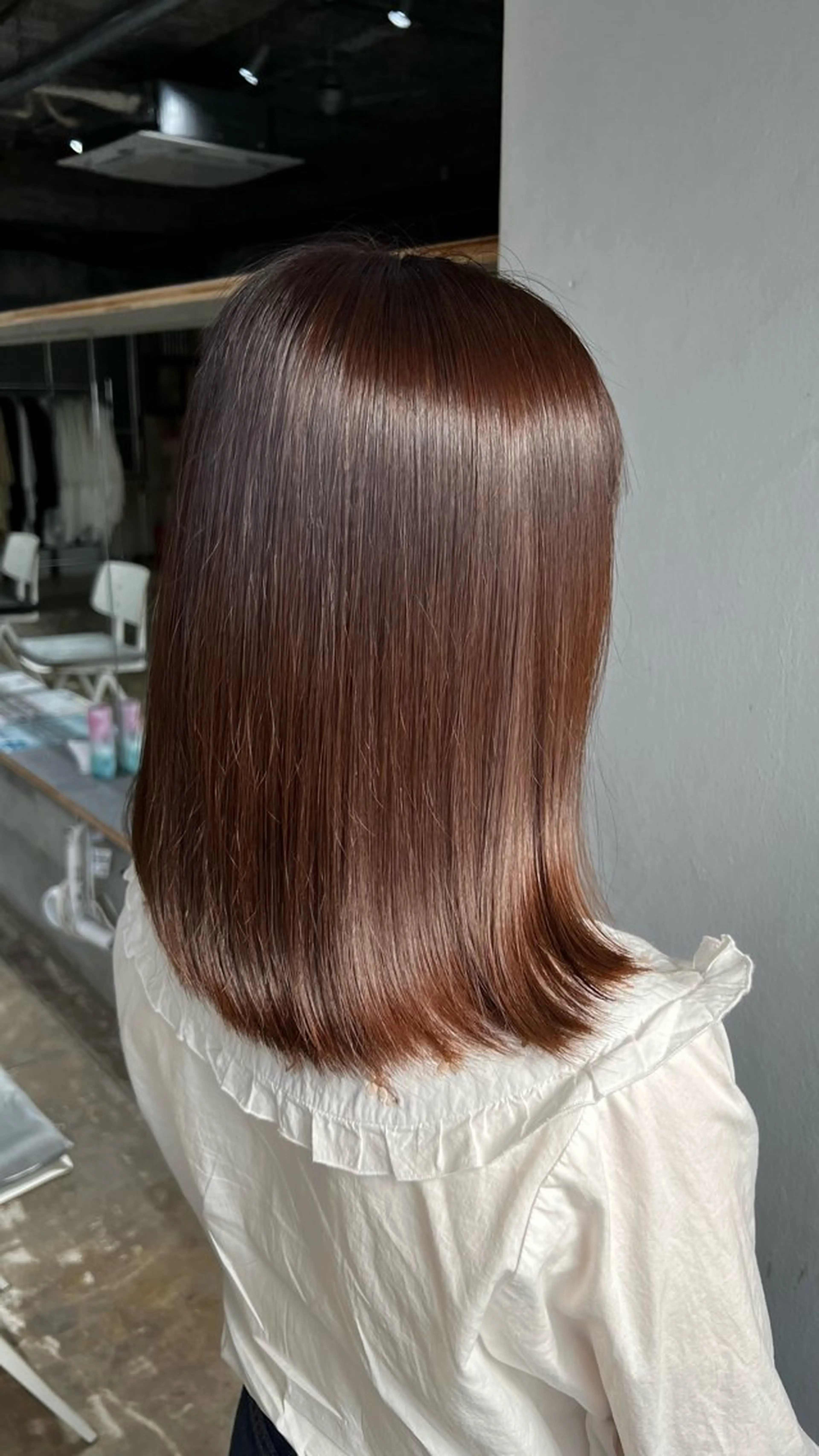 カラー ベージュカラー 夏見 柚羽のヘアスタイル