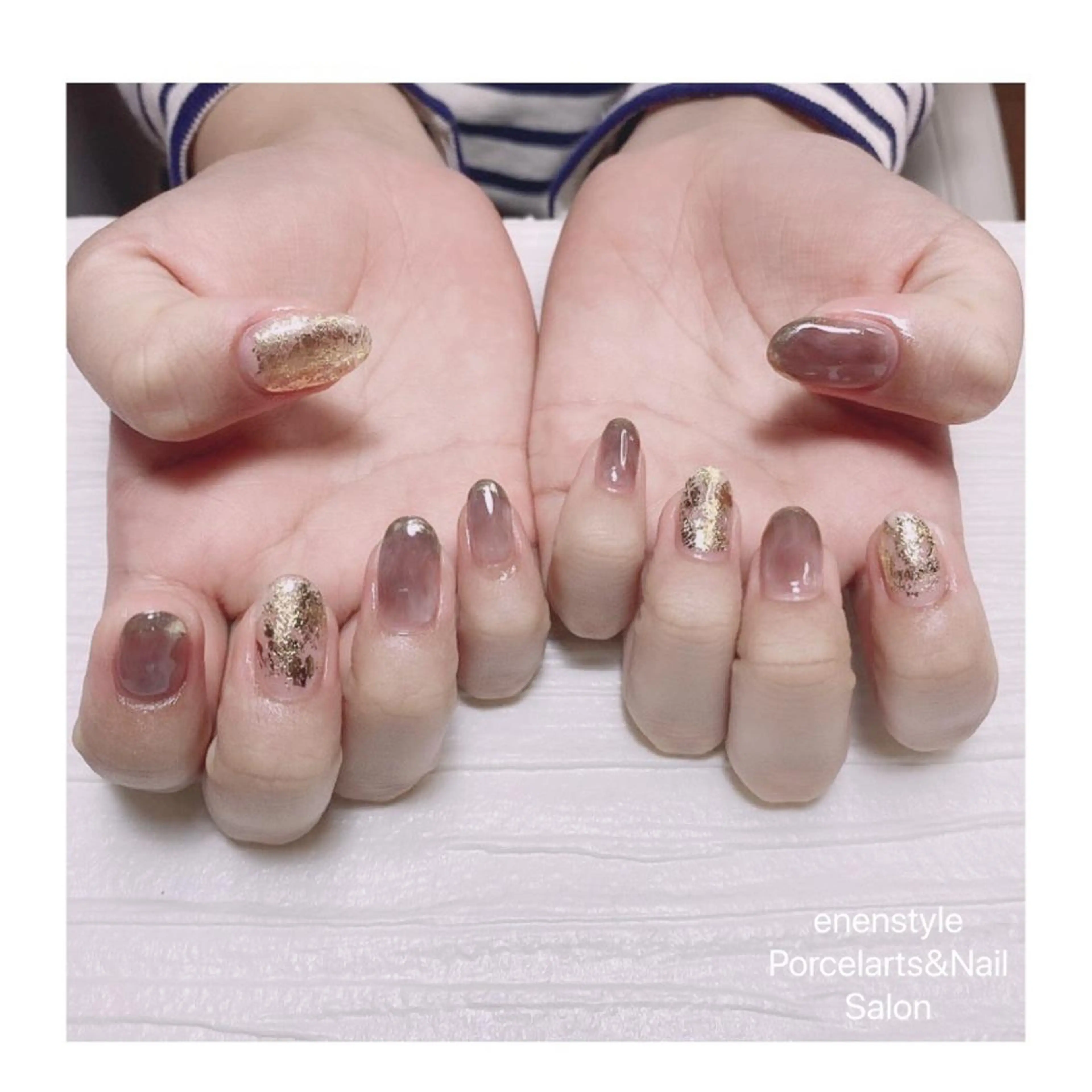 ミディアム ネイル ハンドネイル 👑enen style👑のネイルデザイン