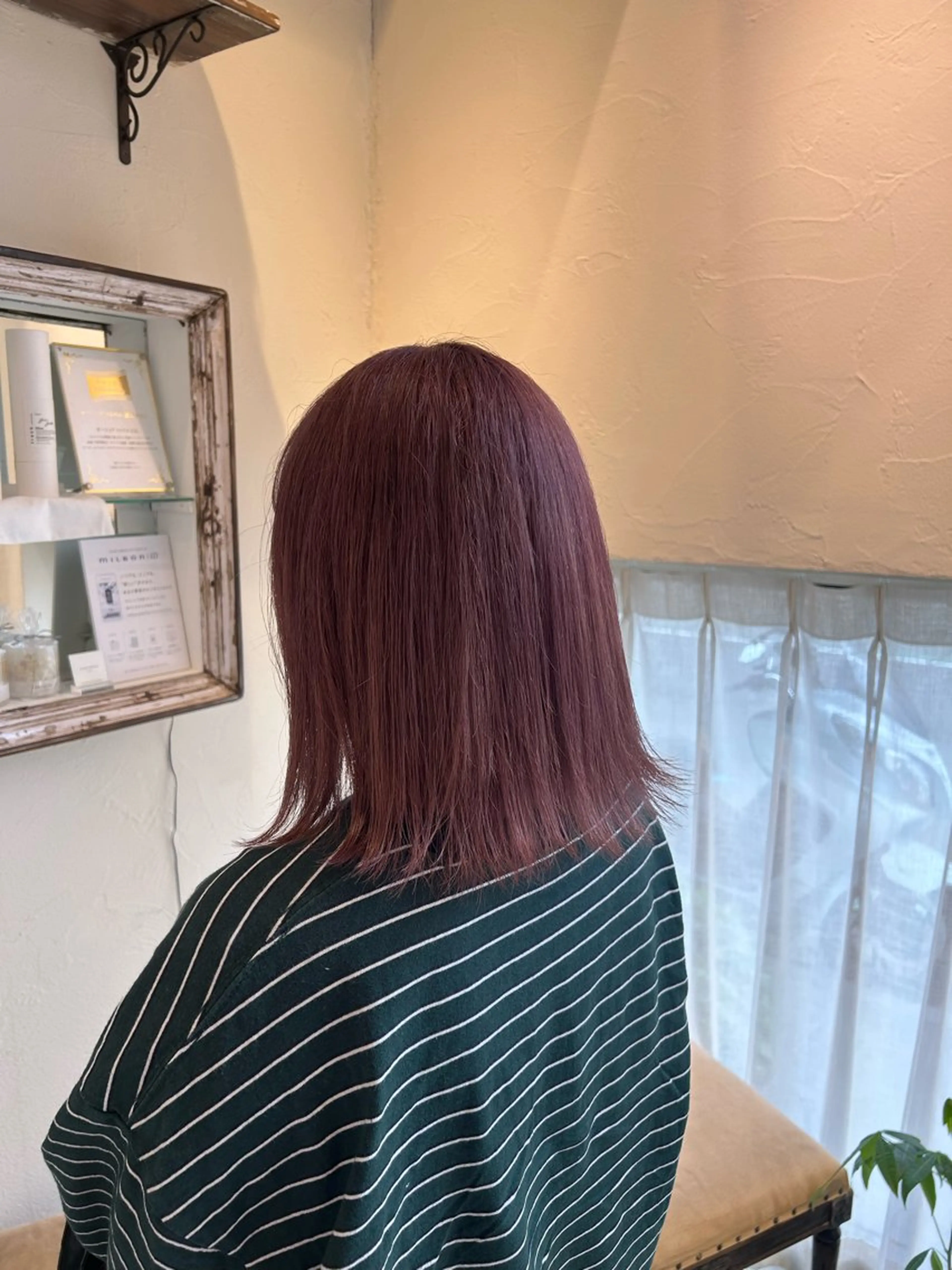 ミディアム 柳川沙羅 🌿透明感カラーのヘアスタイル