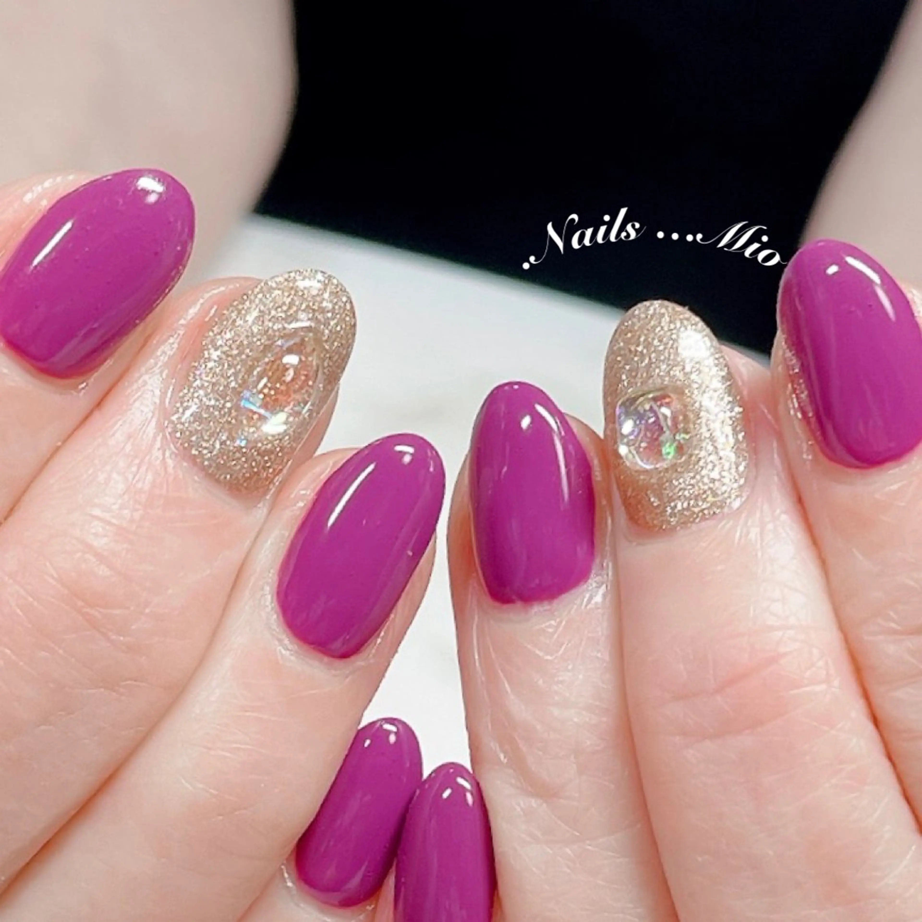 ネイル アートネイル ジェルネイル ワンカラーネイル .Nails Mio 赤羽西ネイルサロンのネイルデザイン