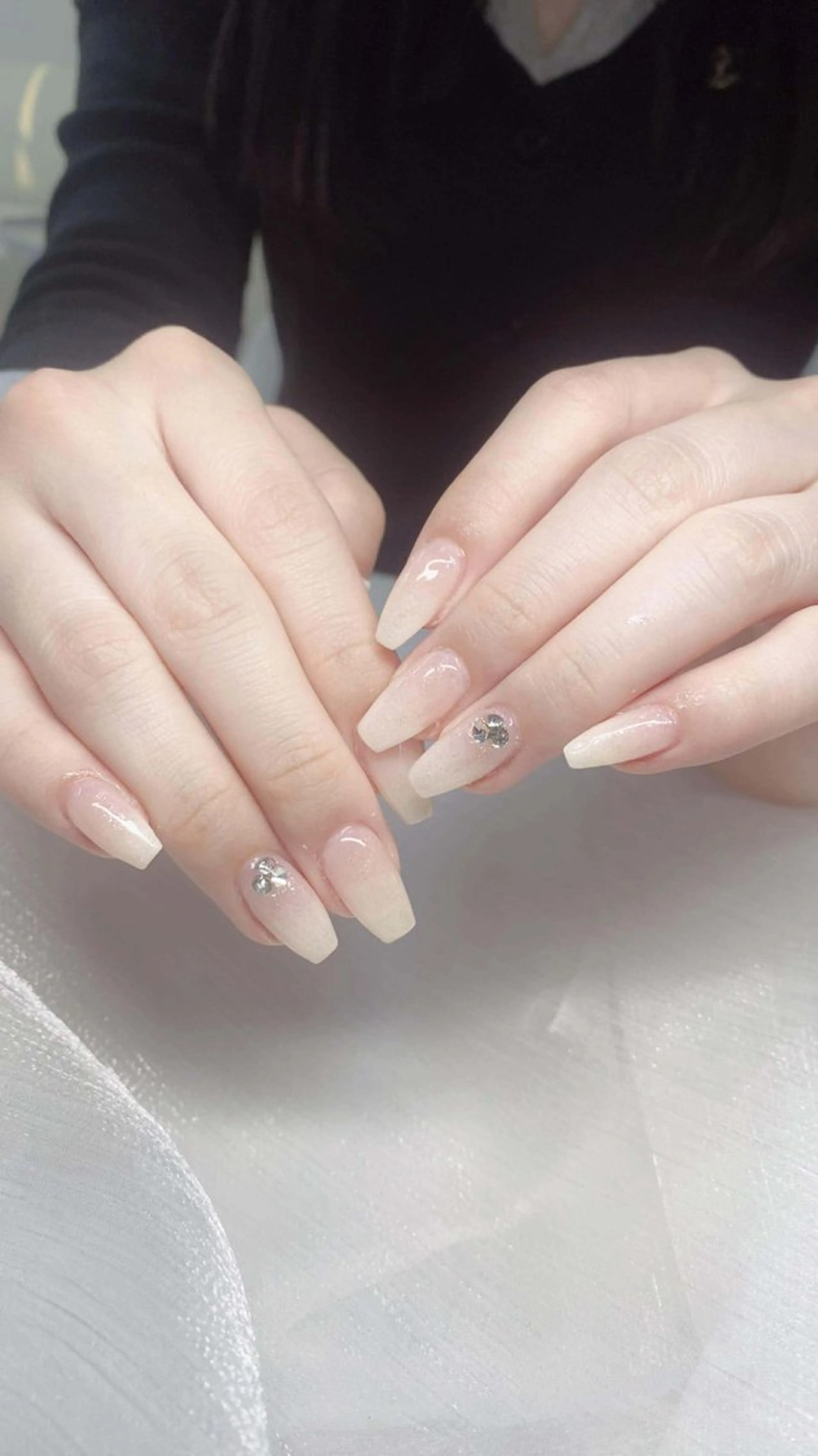 ネイル 成人式 フレンチネイル グラデーション 韓国ネイル マグネットネイル ハンドネイル Squen Nail 【持ち込みOK】のネイルデザイン