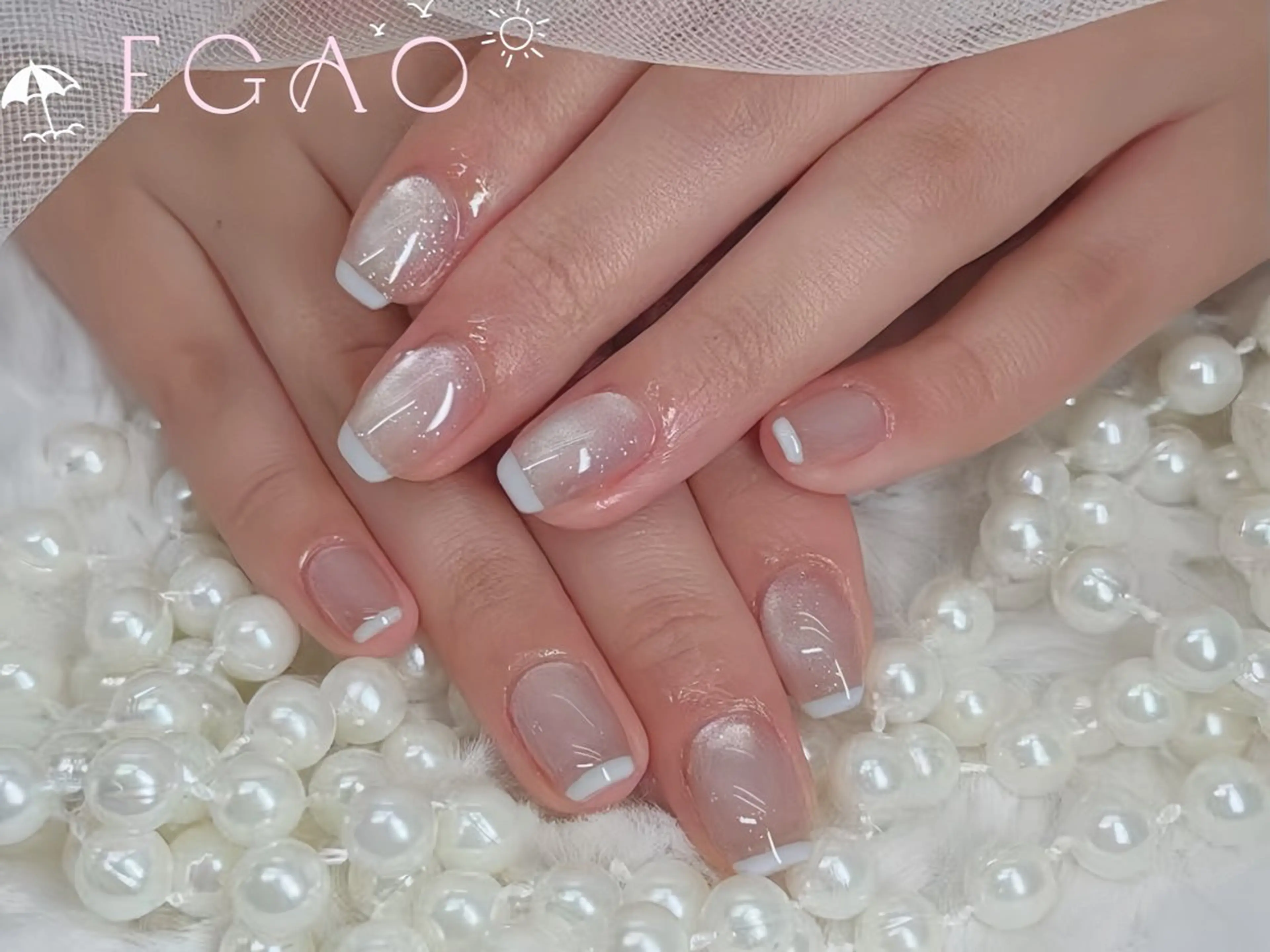 ネイル アートネイル フットネイル フレンチネイル ジェルネイル グラデーション ハンドネイル Egao Nail錦糸町店のネイルデザイン