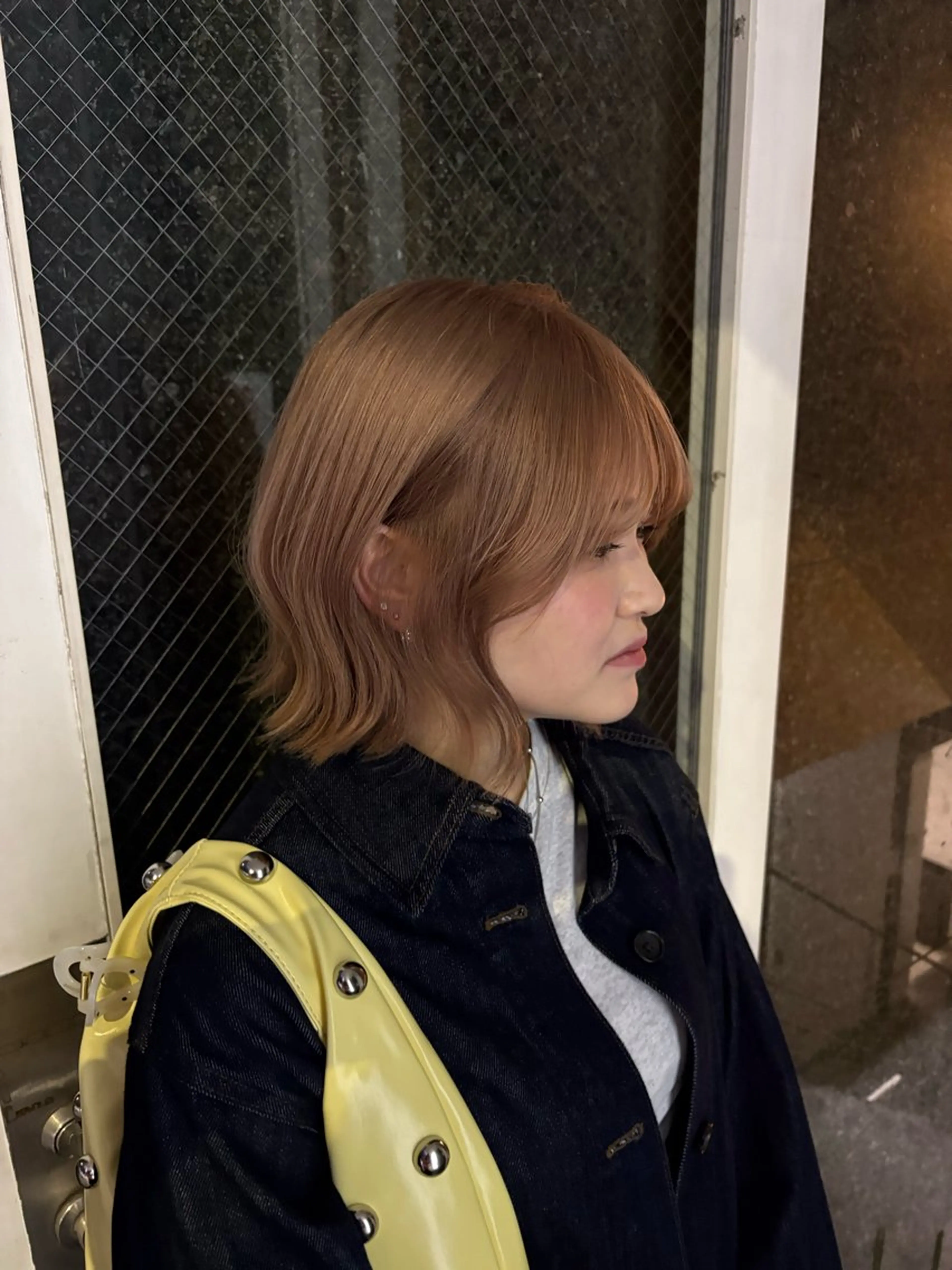 ミディアム カラー ブリーチ 髪質改善 トリートメント うる艶透明感ベージュ / RINO🥥🤍のヘアスタイル