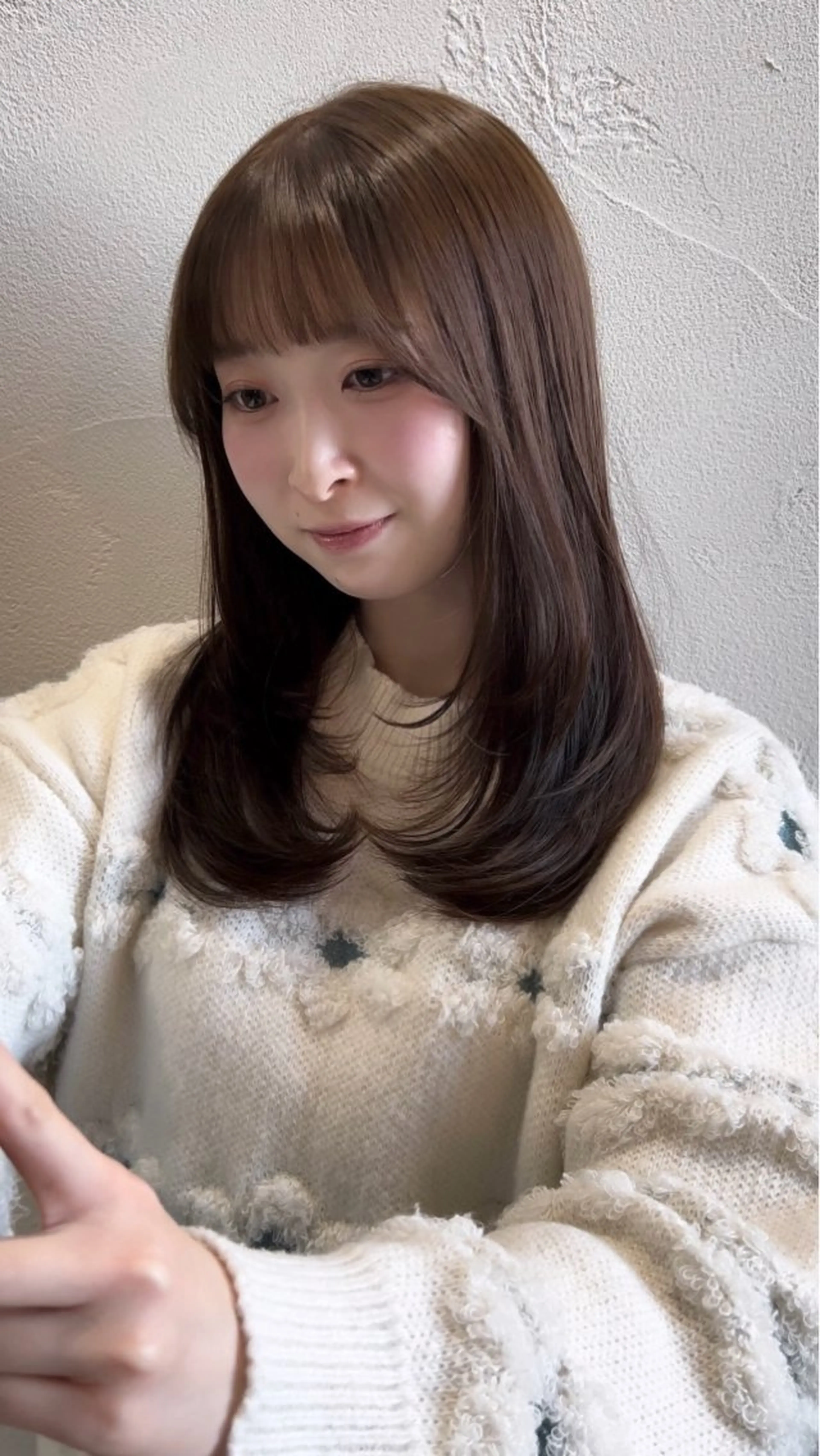 ロング カット ヘアカラー トリートメント 剣持友希/ifh iizuka/高崎のヘアスタイル