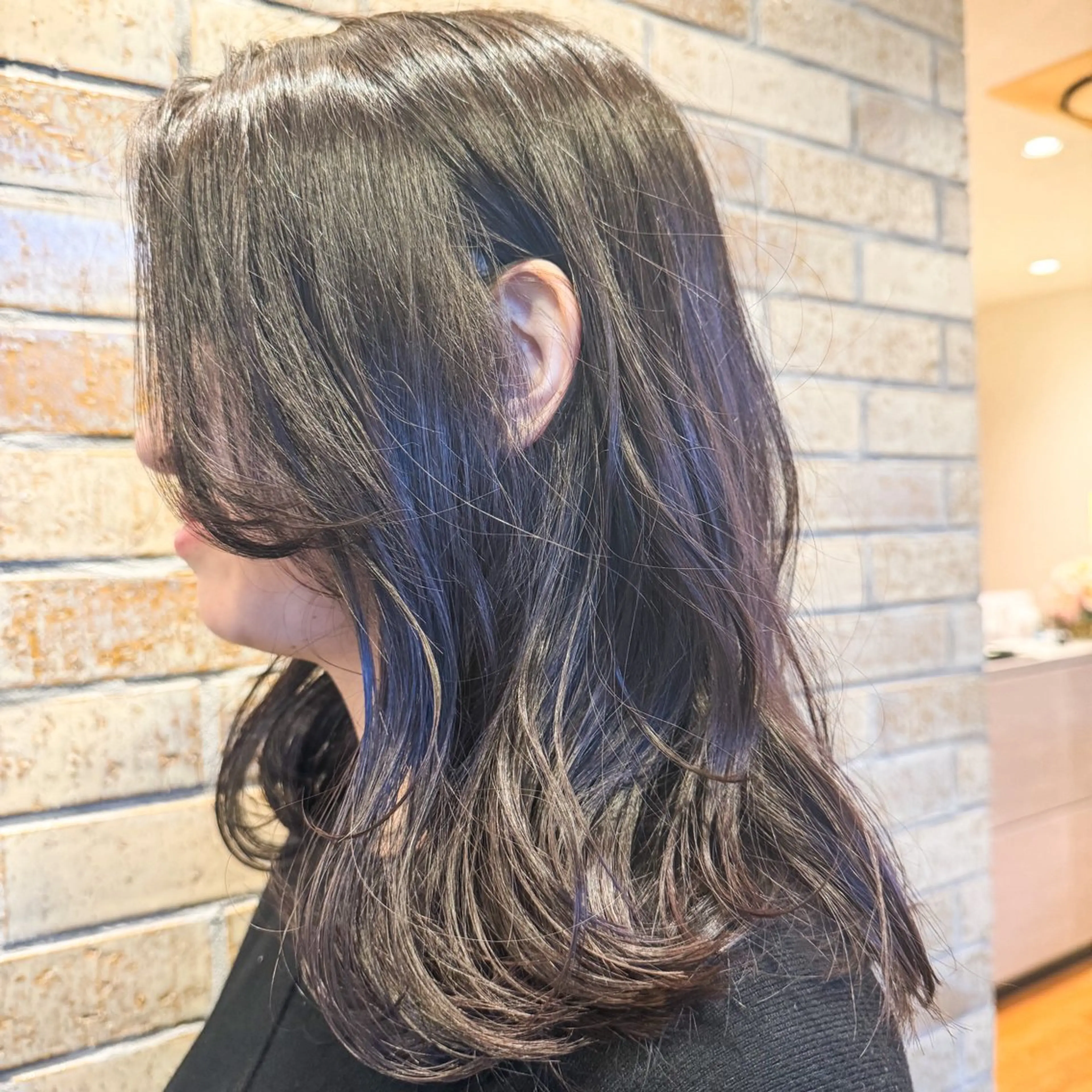 セミロング カラー パーマ ヘアアレンジ 池田 雅史のヘアスタイル